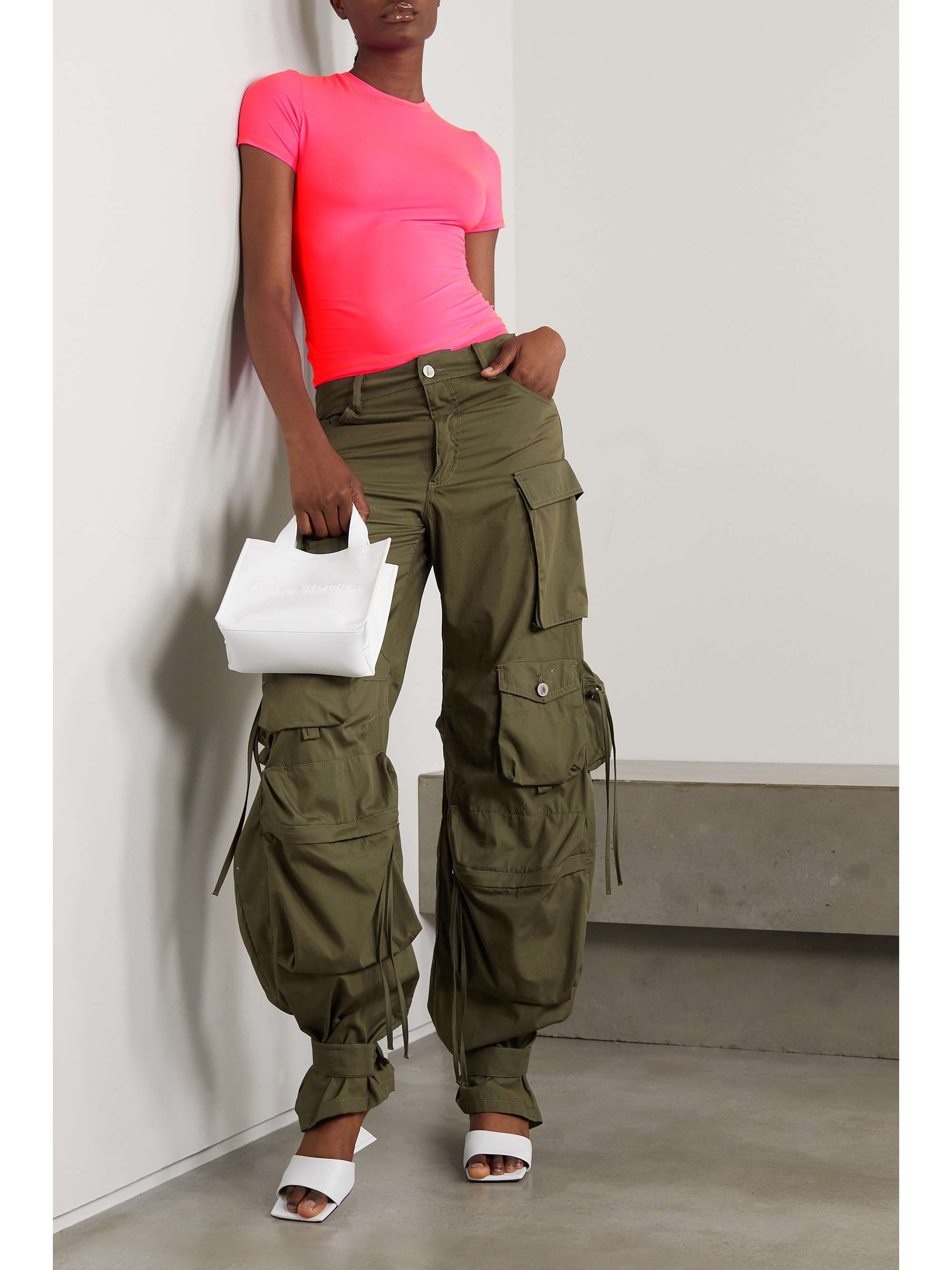 SKIMS Fits Everybody Tshirt Neon Pink NETAPORTER