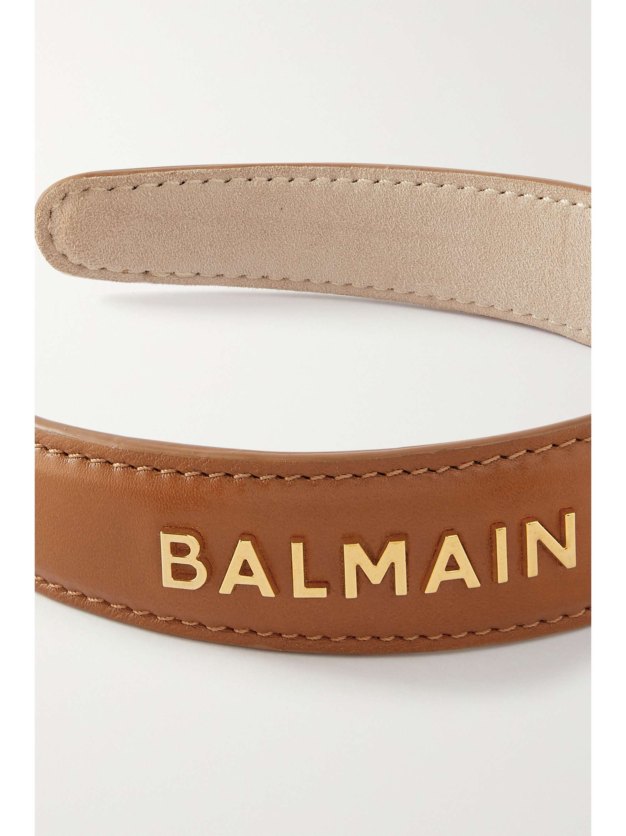 BALMAIN PARIS HAIR COUTURE Riviera embellished leather headband