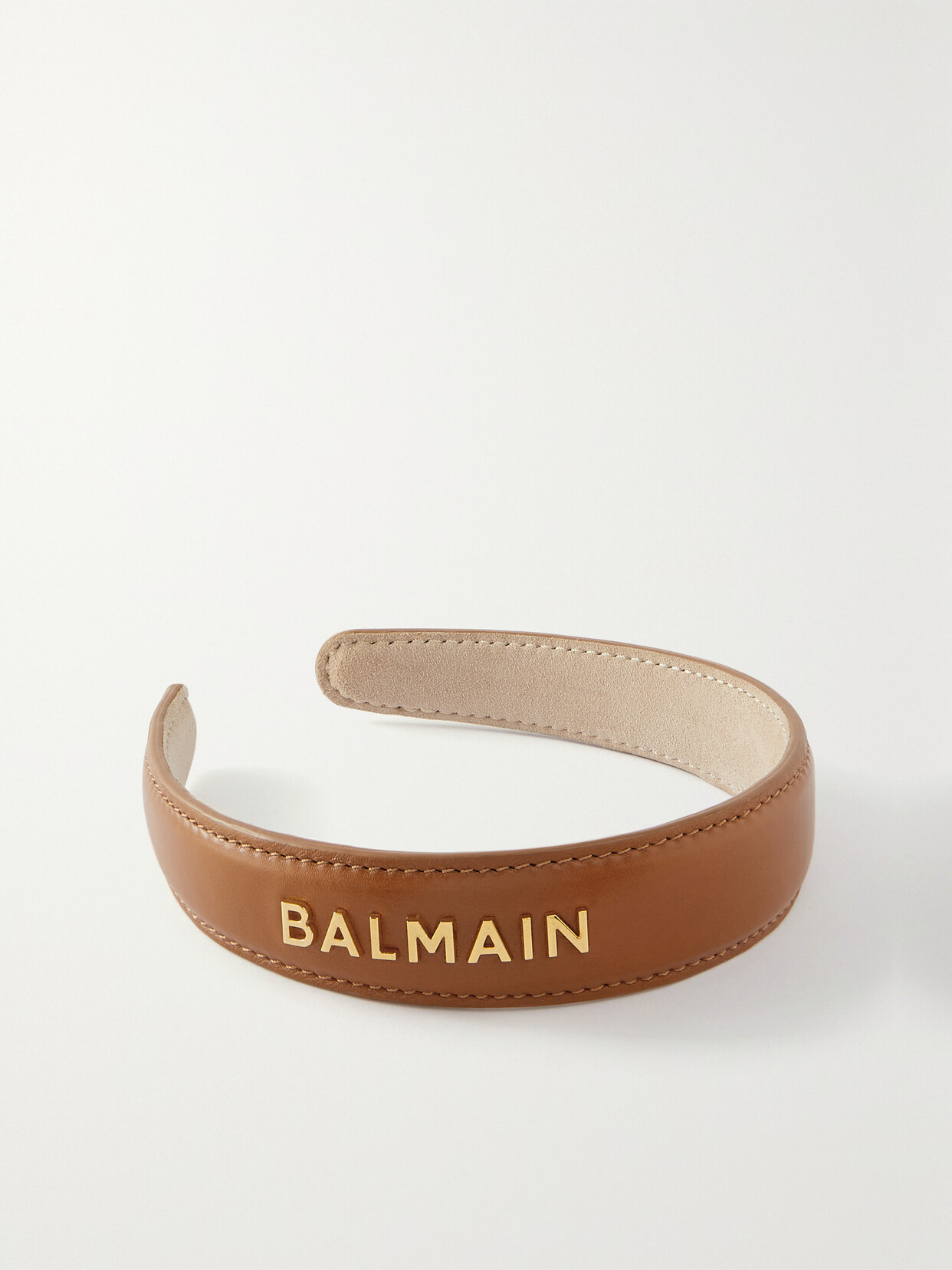 BALMAIN PARIS HAIR COUTURE - Riviera Embellished Leather Headband - One size
