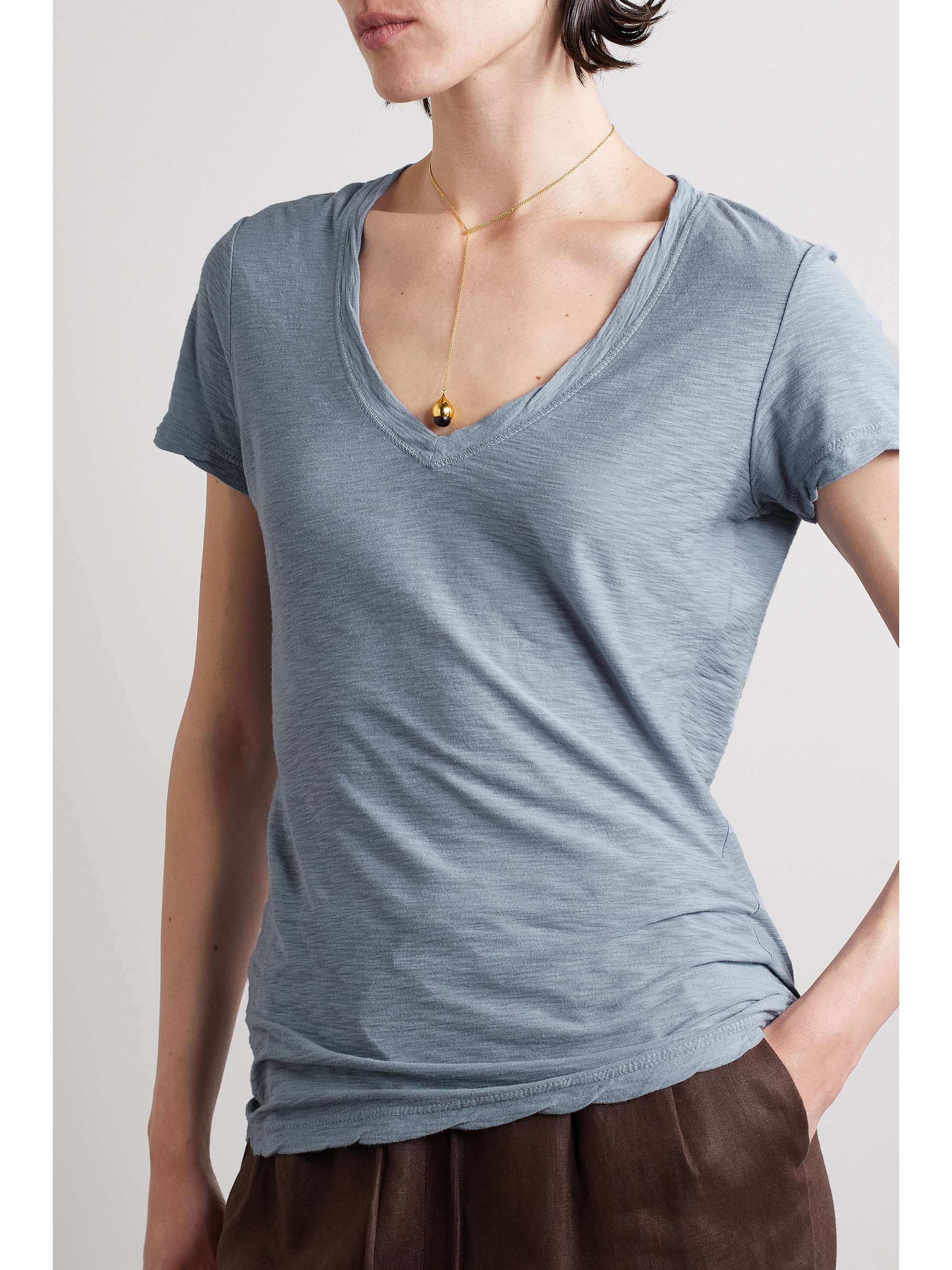 JAMES PERSE Casual slub Supima cottonjersey Tshirt NETAPORTER