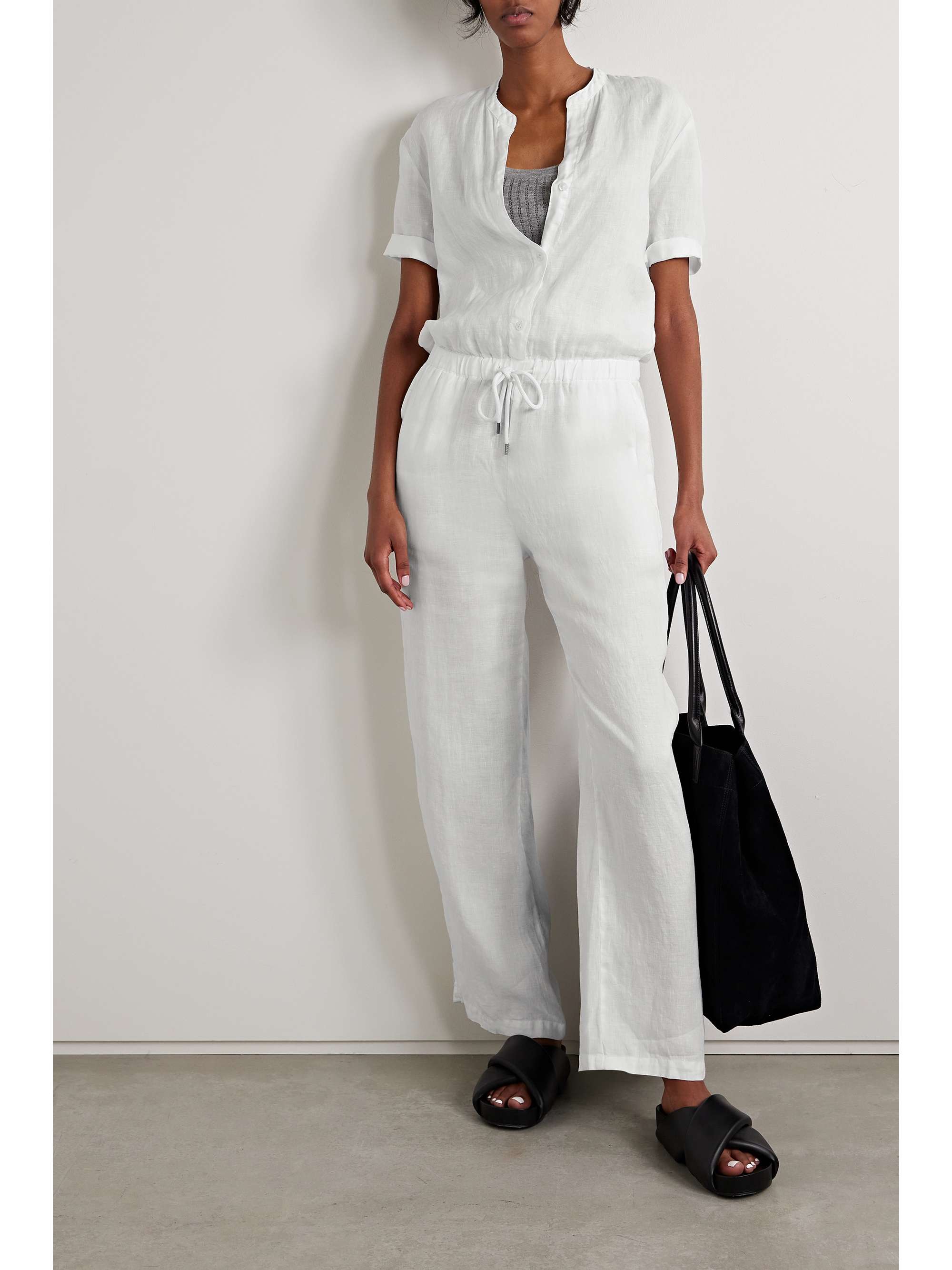 JAMES PERSE Linen jumpsuit NETAPORTER