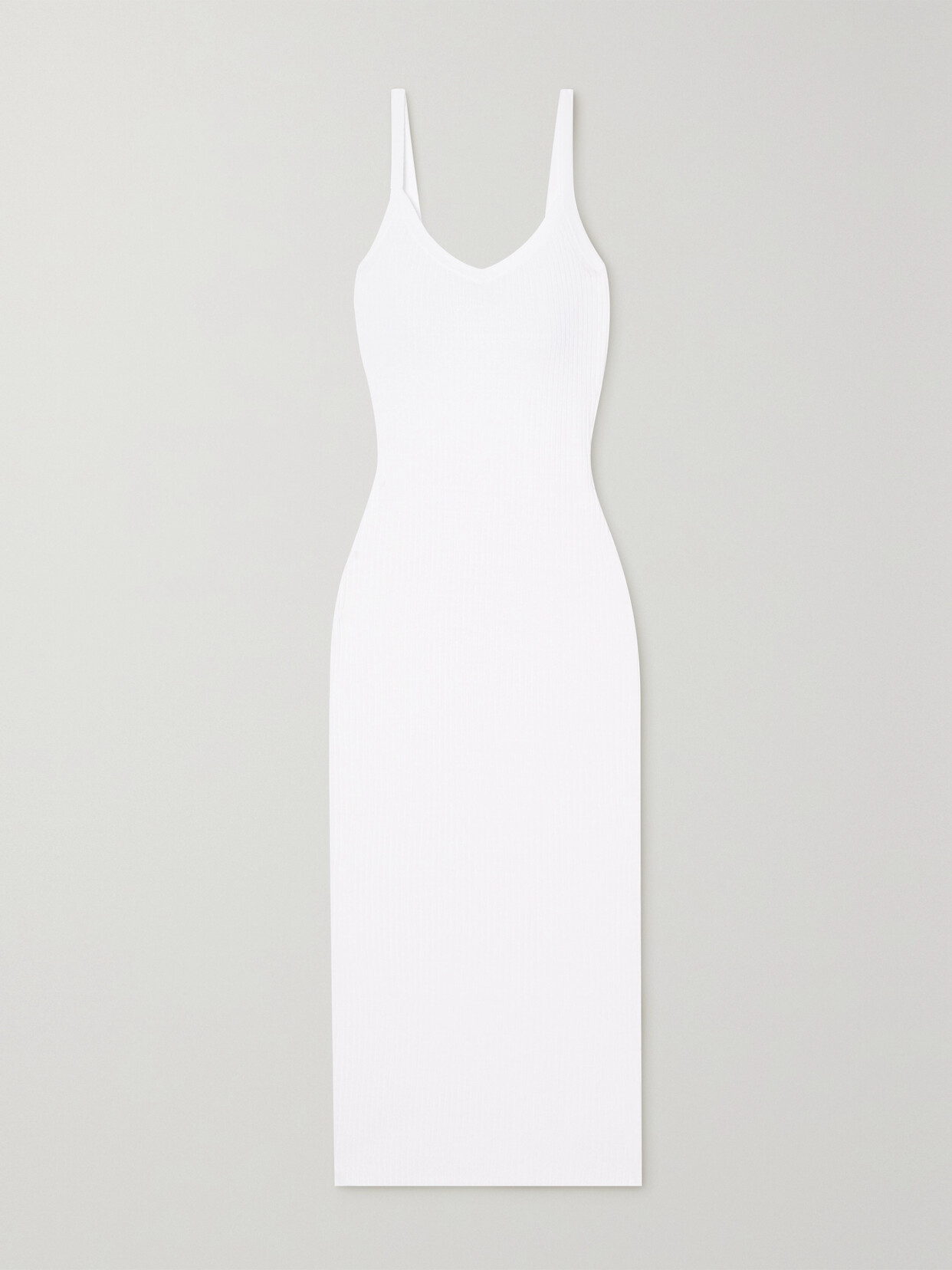 James Perse - Ribbed Linen-blend Maxi Dress - White