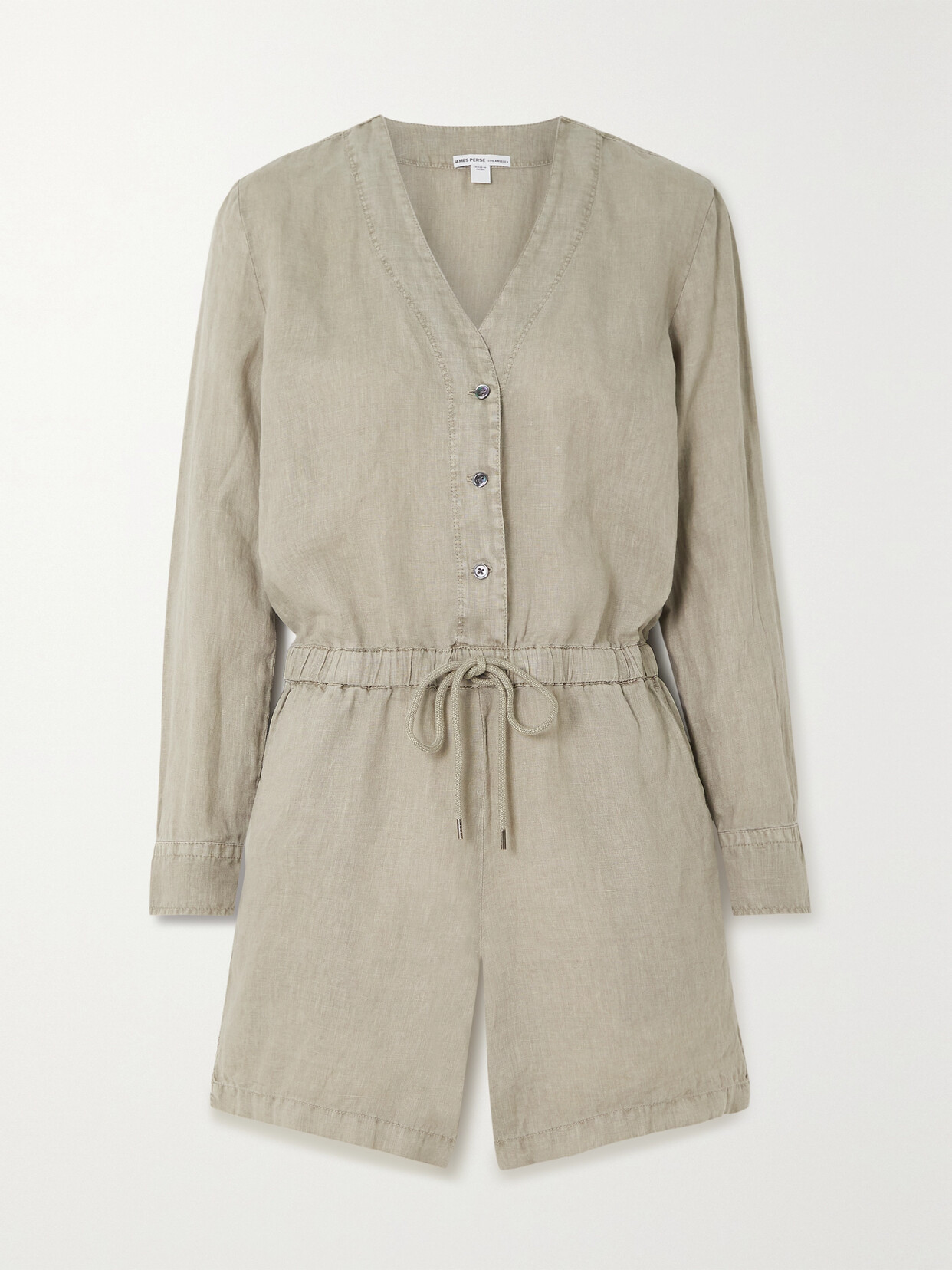 James Perse - Linen Playsuit - Brown