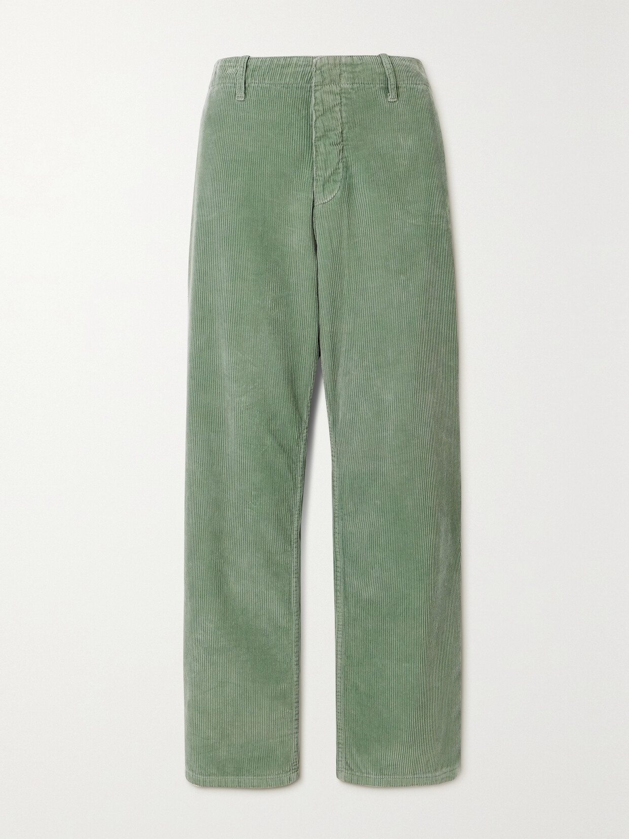 Fortela - Jamie Cotton-corduroy Straight-leg Pants - Green