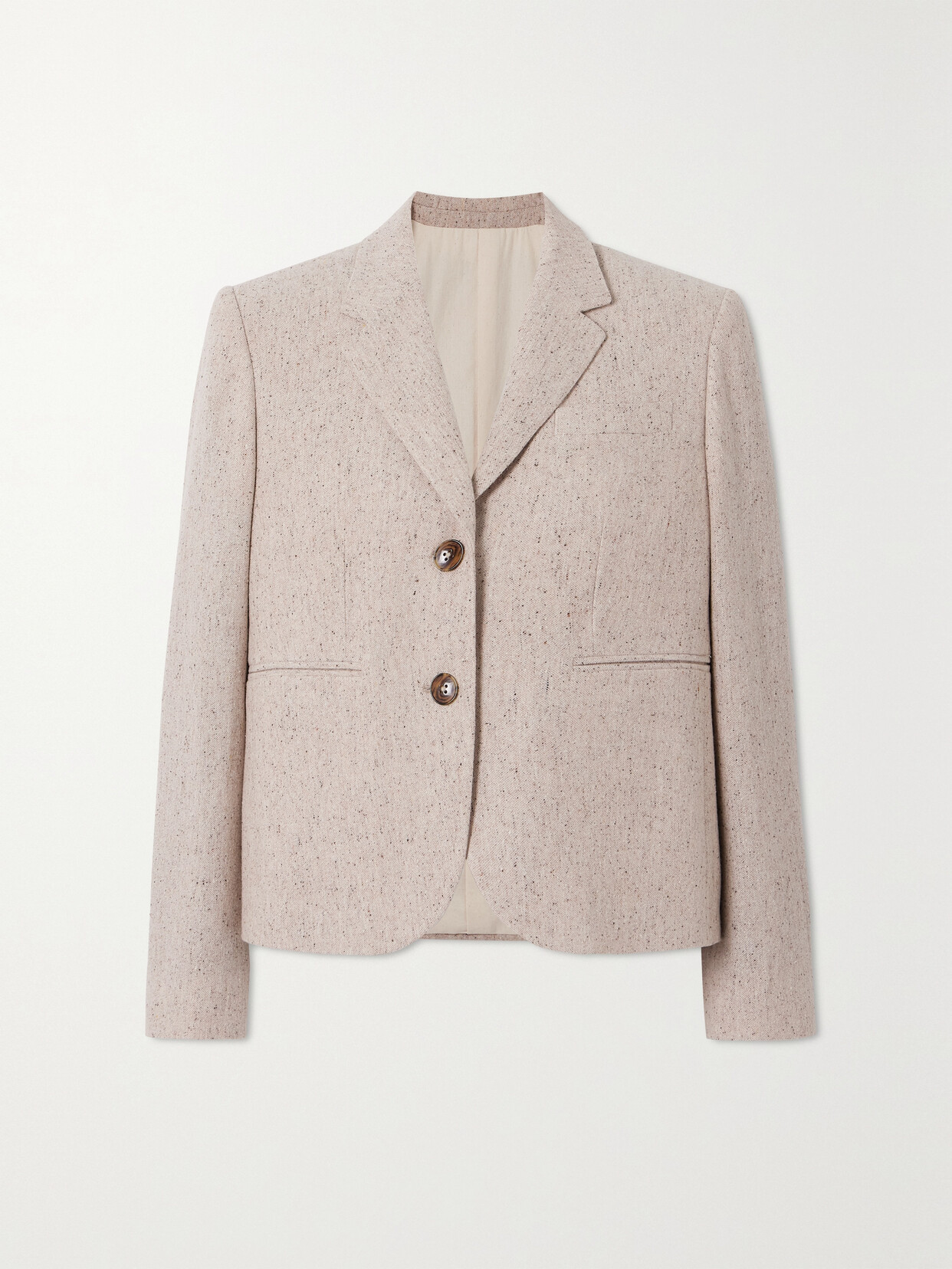 Fortela - Brooke Mélange Wool-blend Tweed Blazer - Off-white