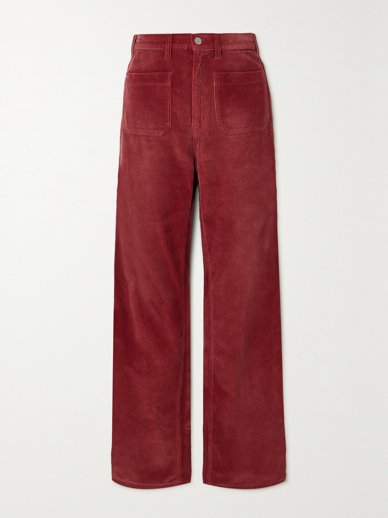 Fortela - Janet Cotton-corduroy Straight-leg Pants - Red