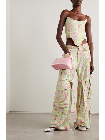 Marques Almeida Brocade wide-leg cargo pants