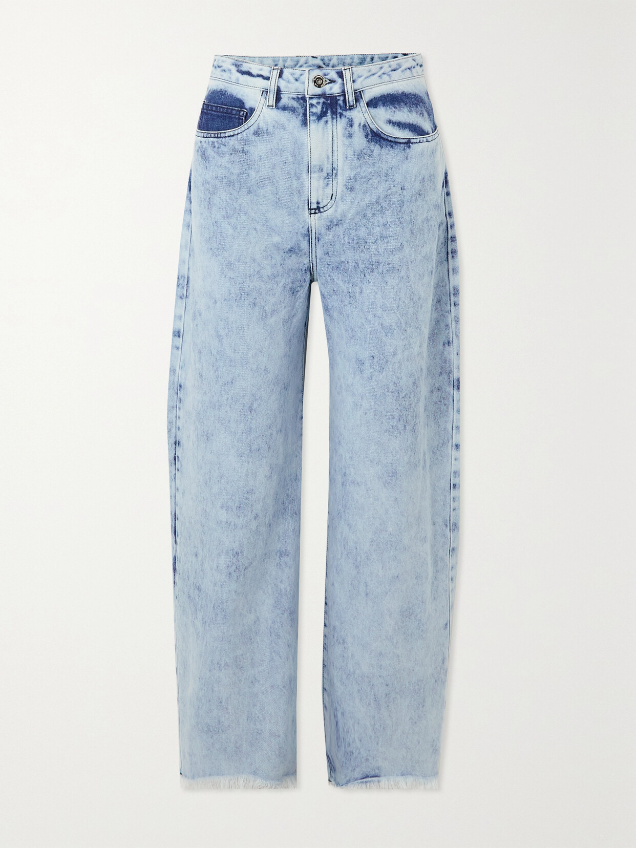 Marques' Almeida Frayed Boyfriend Jeans In Blau