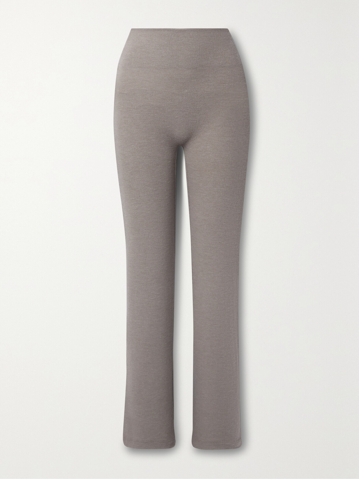 LESET - Lauren Brushed Stretch-knit Slim-leg Pants - Brown