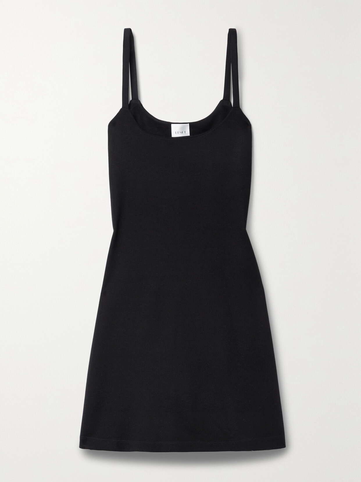 LESET Rio Stretch-ponte Mini Dress - Black