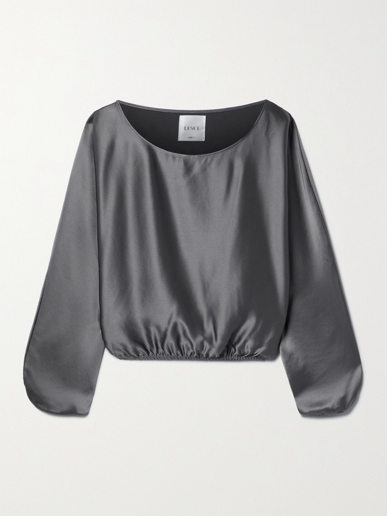 LESET Barb Satin Blouse