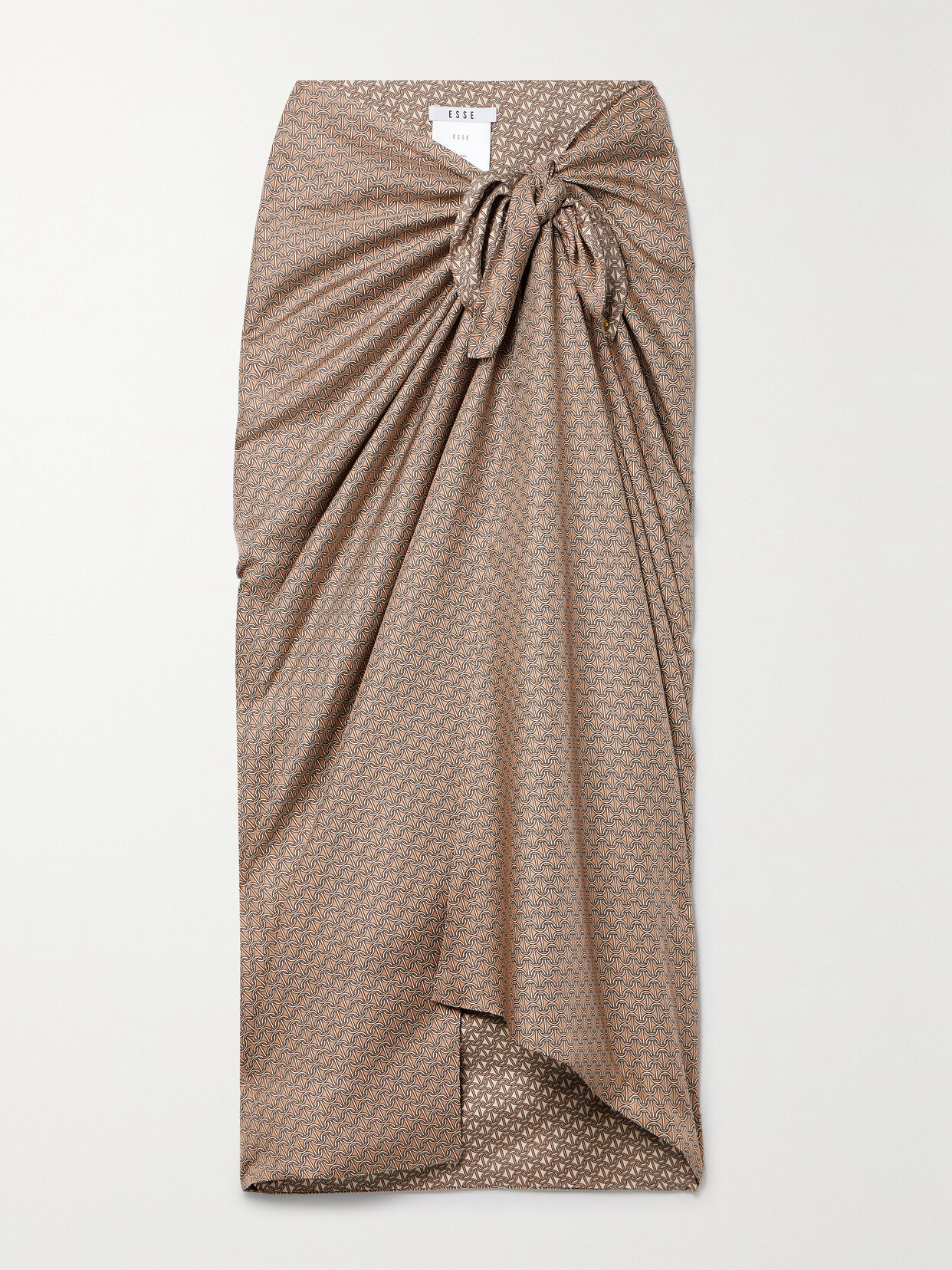 ESSE Studios + Net Sustain Printed Silk-twill Pareo