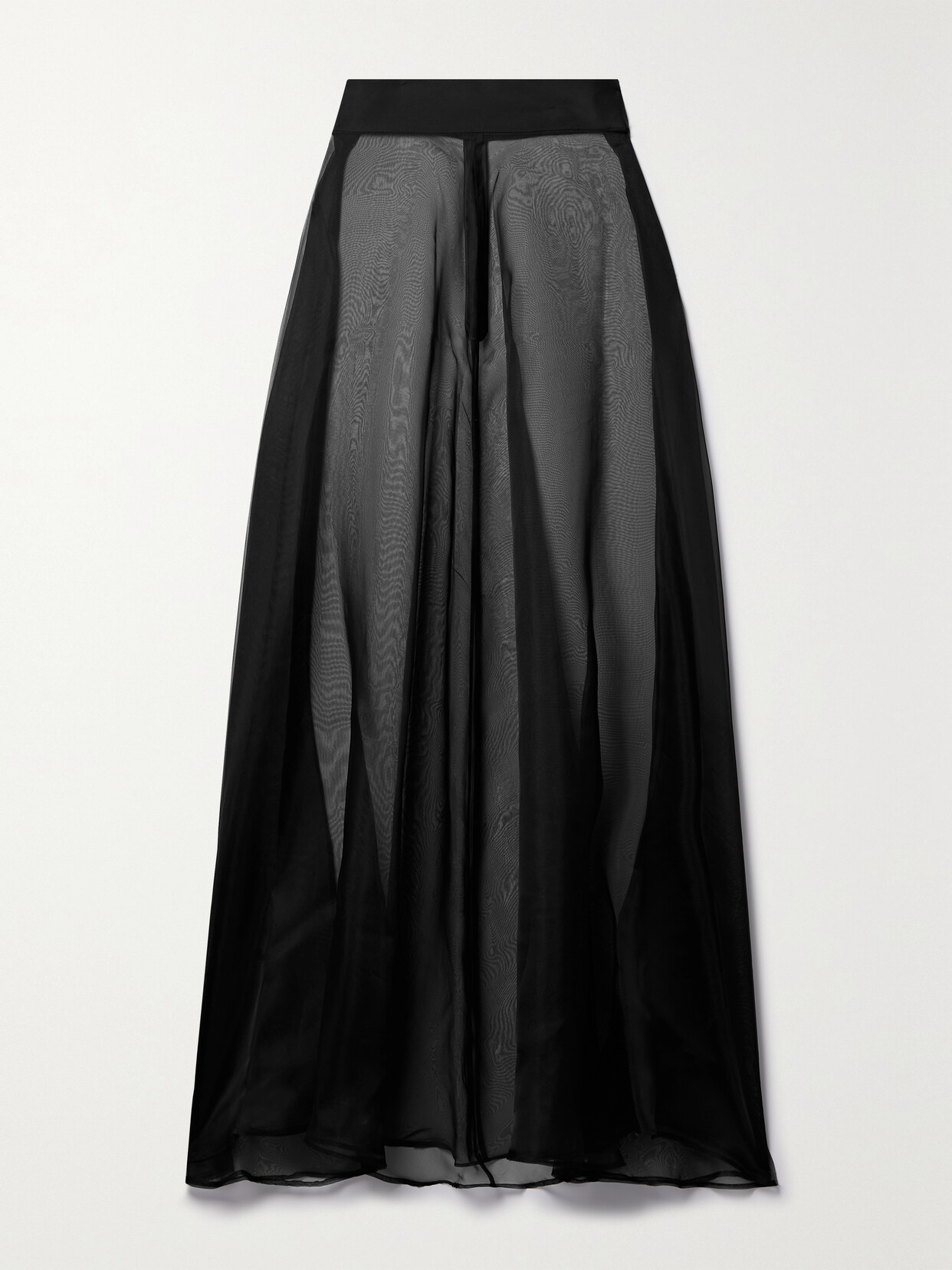 ESSE Studios + Net Sustain Aire Silk-organza Maxi Skirt - Black