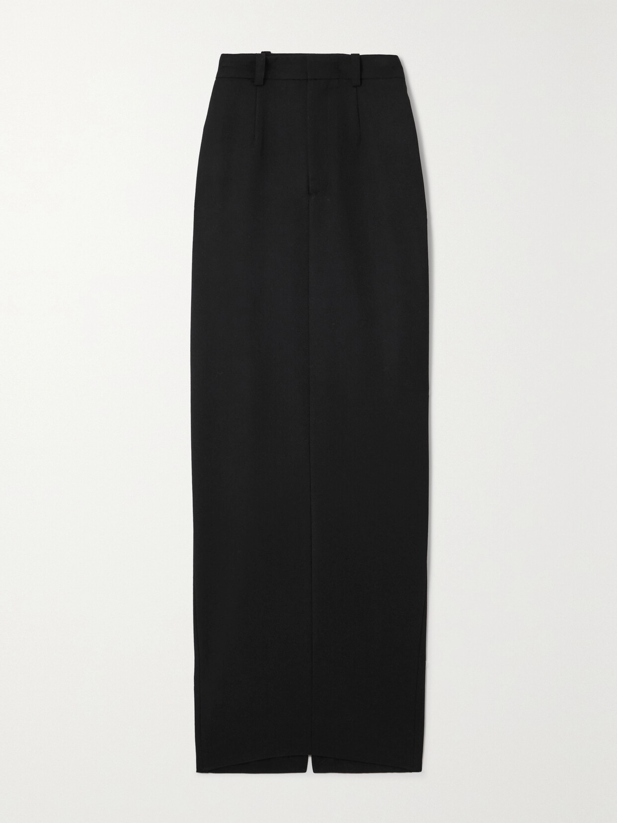 Grace Ling - + Net Sustain Wool-twill Maxi Skirt - Black