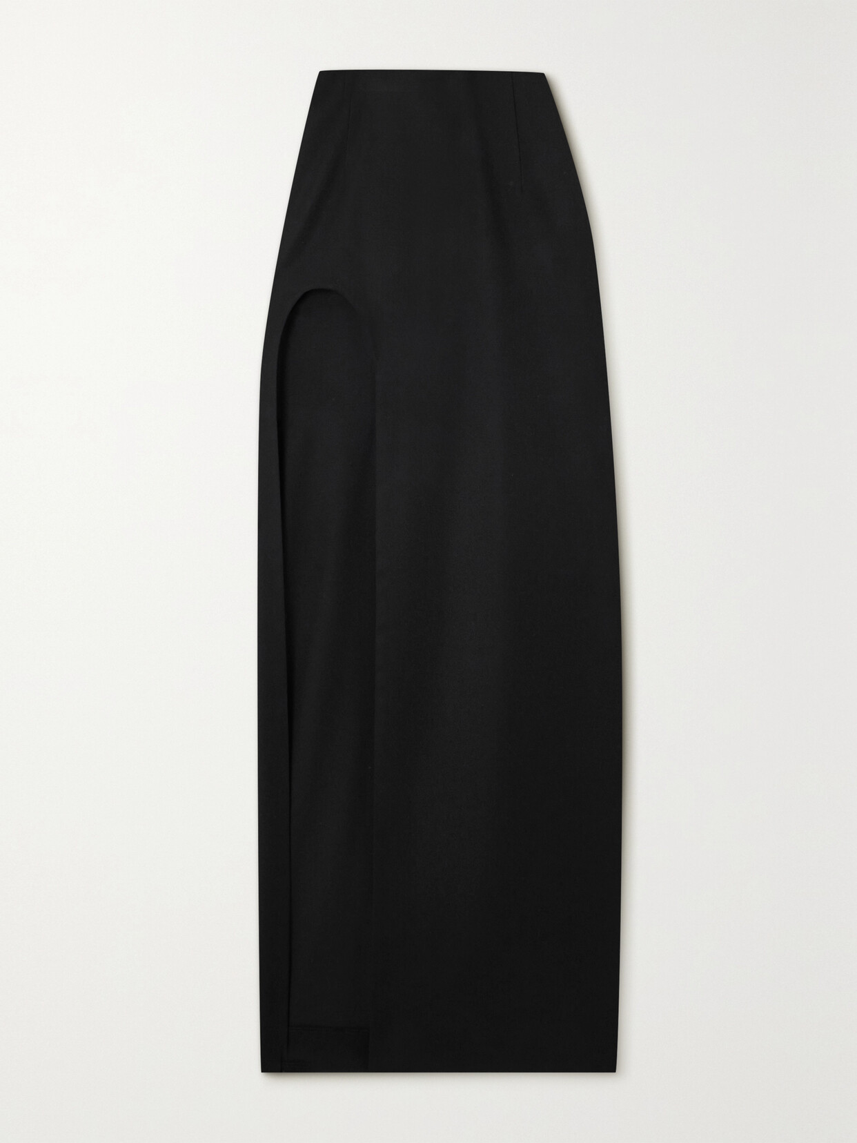 Grace Ling - + Net Sustain Wool-gabardine Maxi Skirt - Black