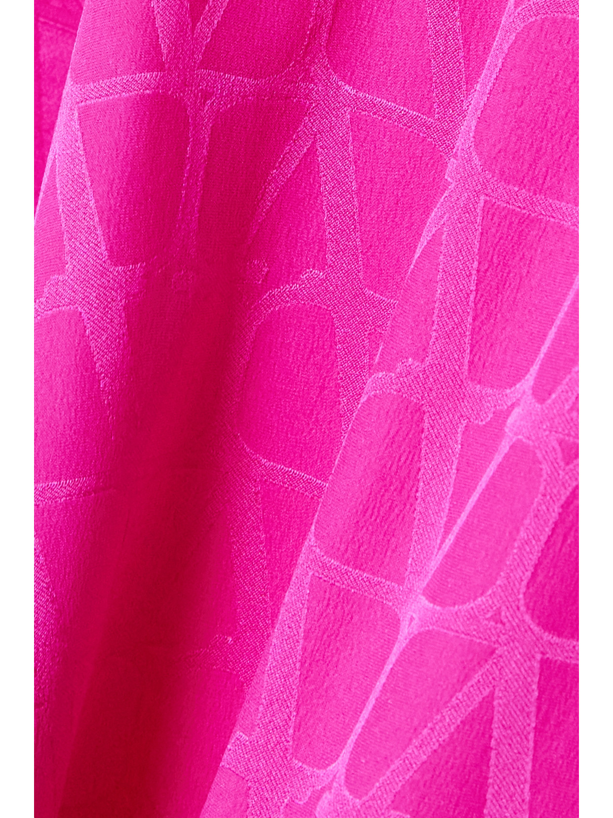 Garavani - Feather-Trimmed Silk-Jacquard Shirt