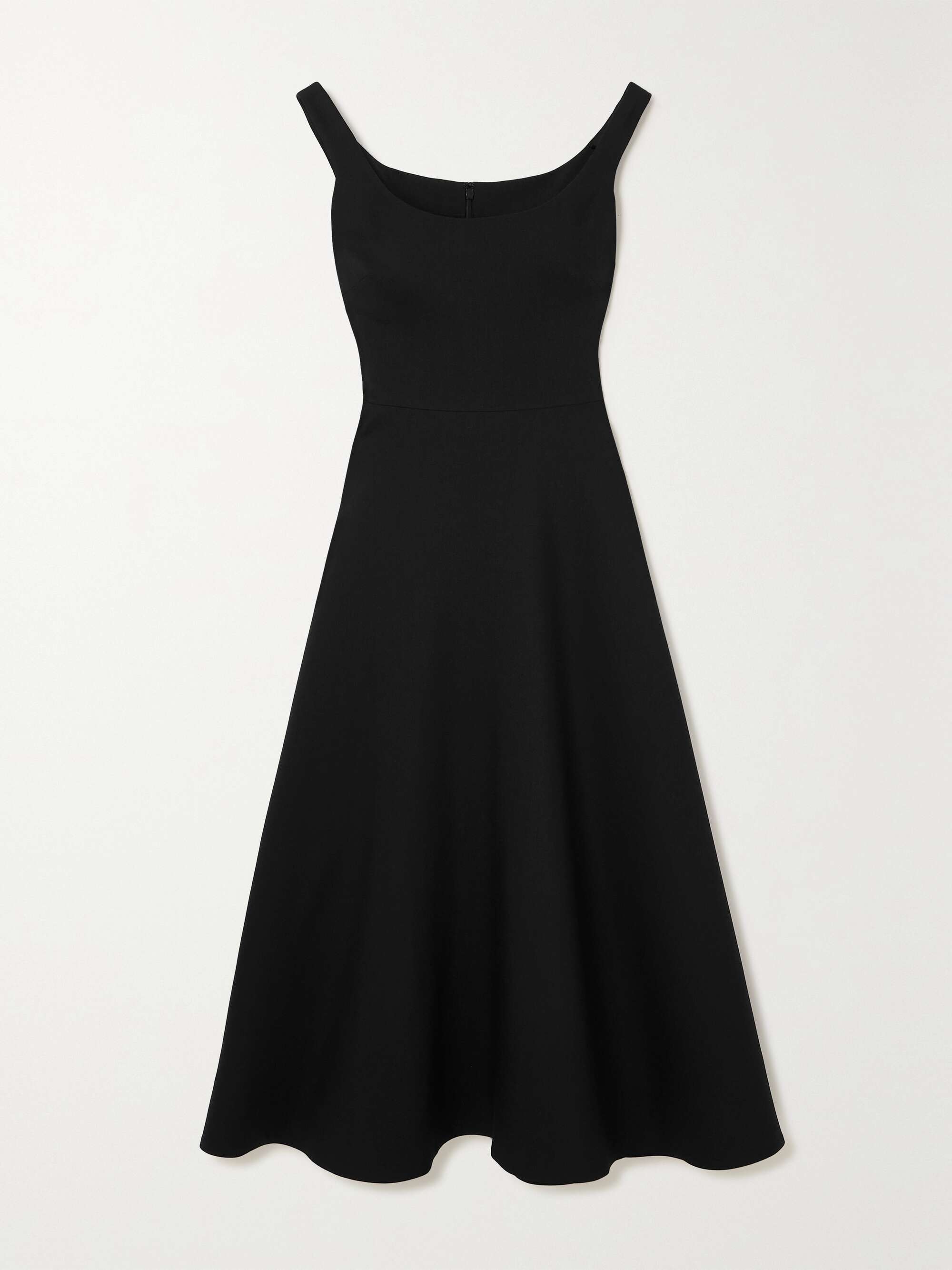 VALENTINO GARAVANI Wool and silk-blend midi dress | NET-A-PORTER 