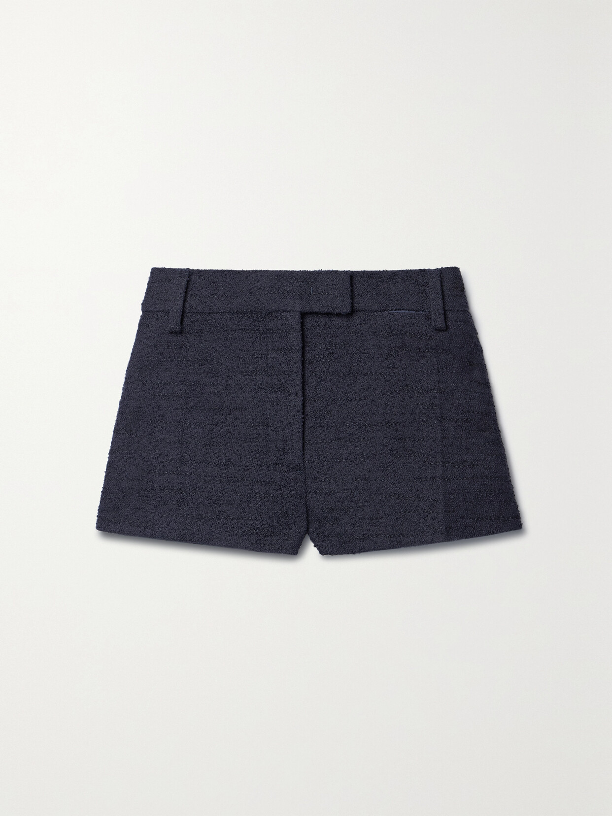 Shop Valentino Bouclé Shorts In Blue