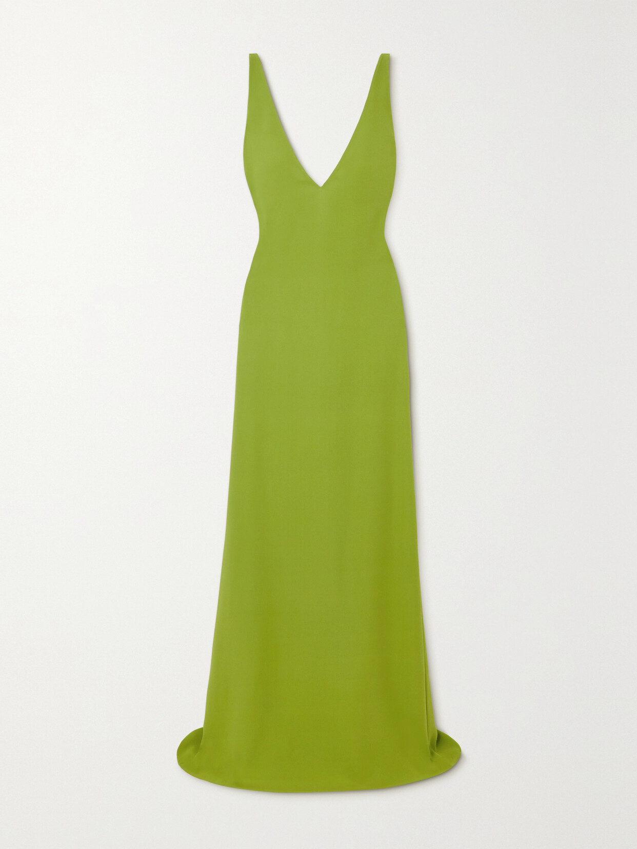 Valentino Silk-chiffon Gown In Green