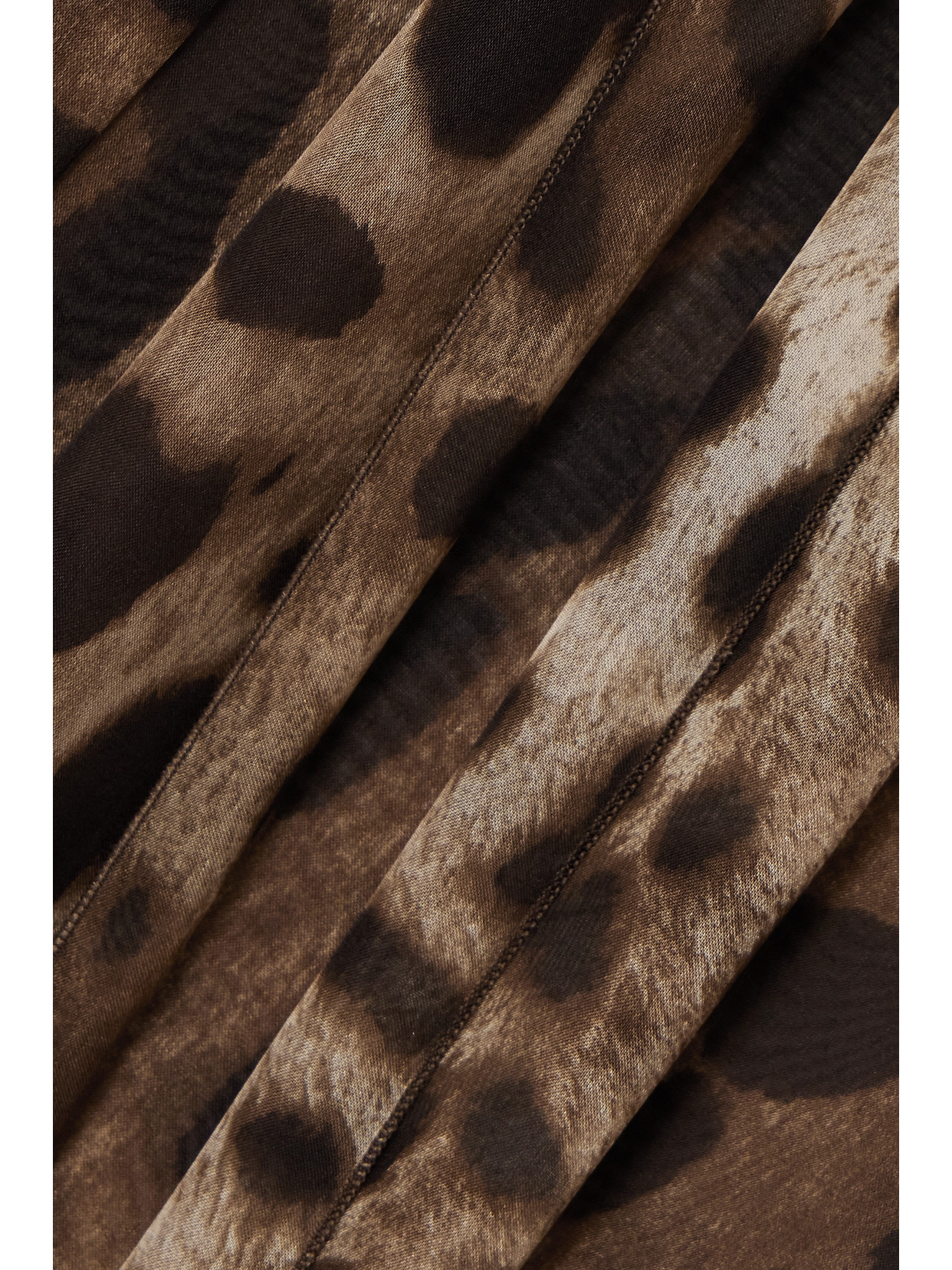 Dolce & Gabbana Leopard-print Silk Chiffon Blouse In Animal Print