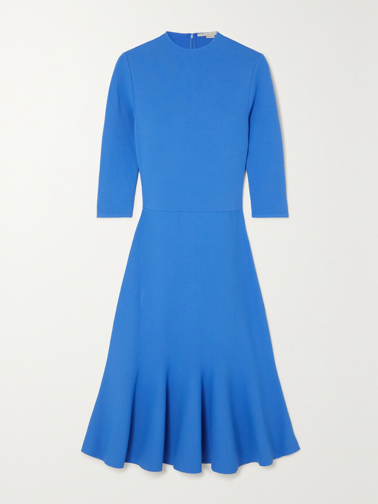 Stella McCartney - + Net Sustain Pleated Knitted Midi Dress - Blue