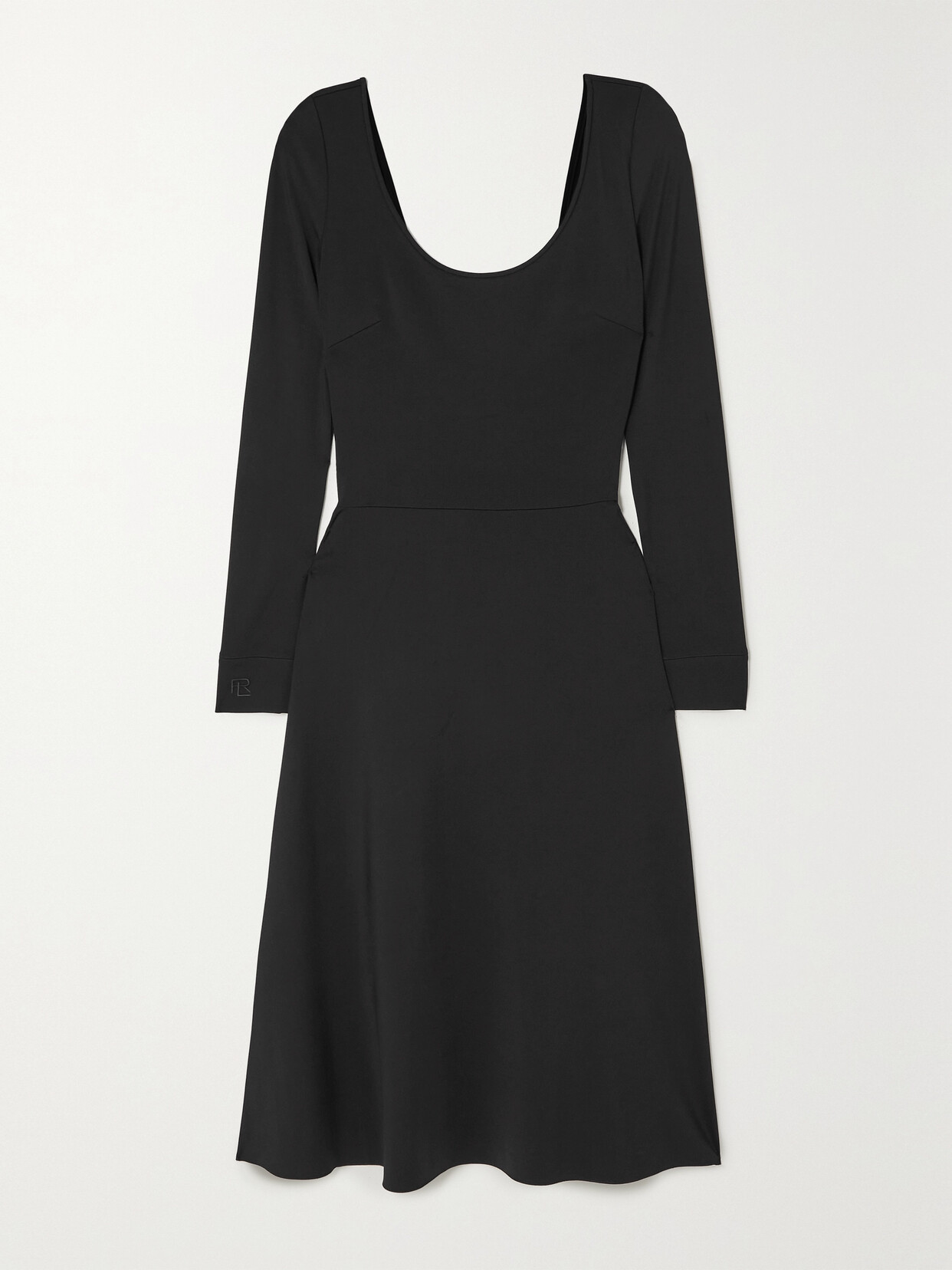 Ralph Lauren Stretch-jersey Midi Dress In Black