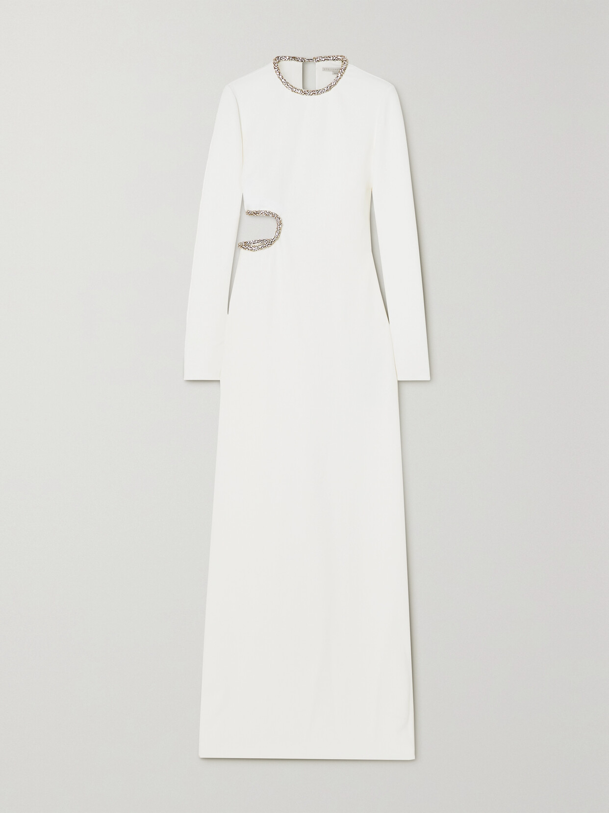 Stella McCartney - + Net Sustain Cutout Crystal-embellished Cady Gown - White