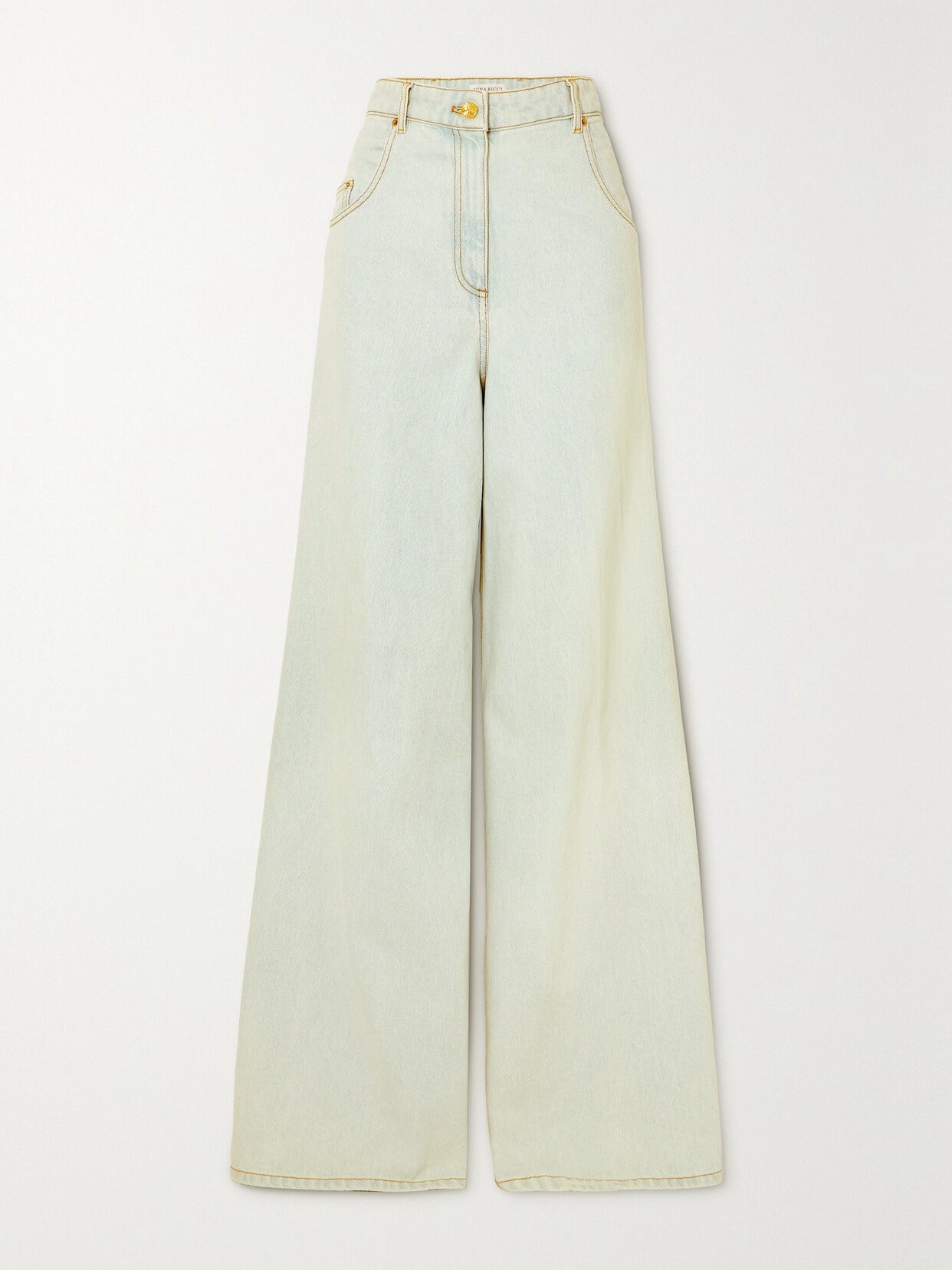 Nina Ricci - High-rise Wide-leg Jeans - Blue