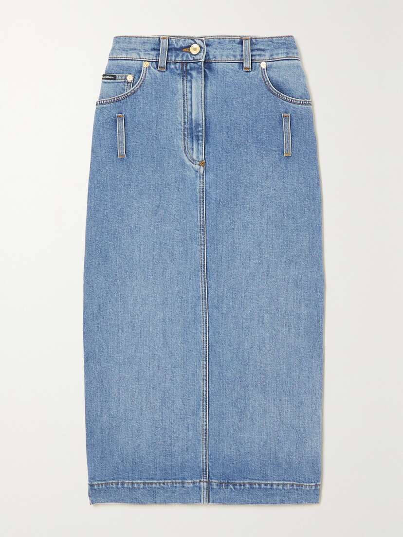 Dolce & Gabbana Denim Midi Skirt - IT36