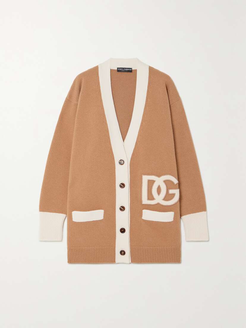 Dolce & Gabbana Appliquéd Wool Cardigan