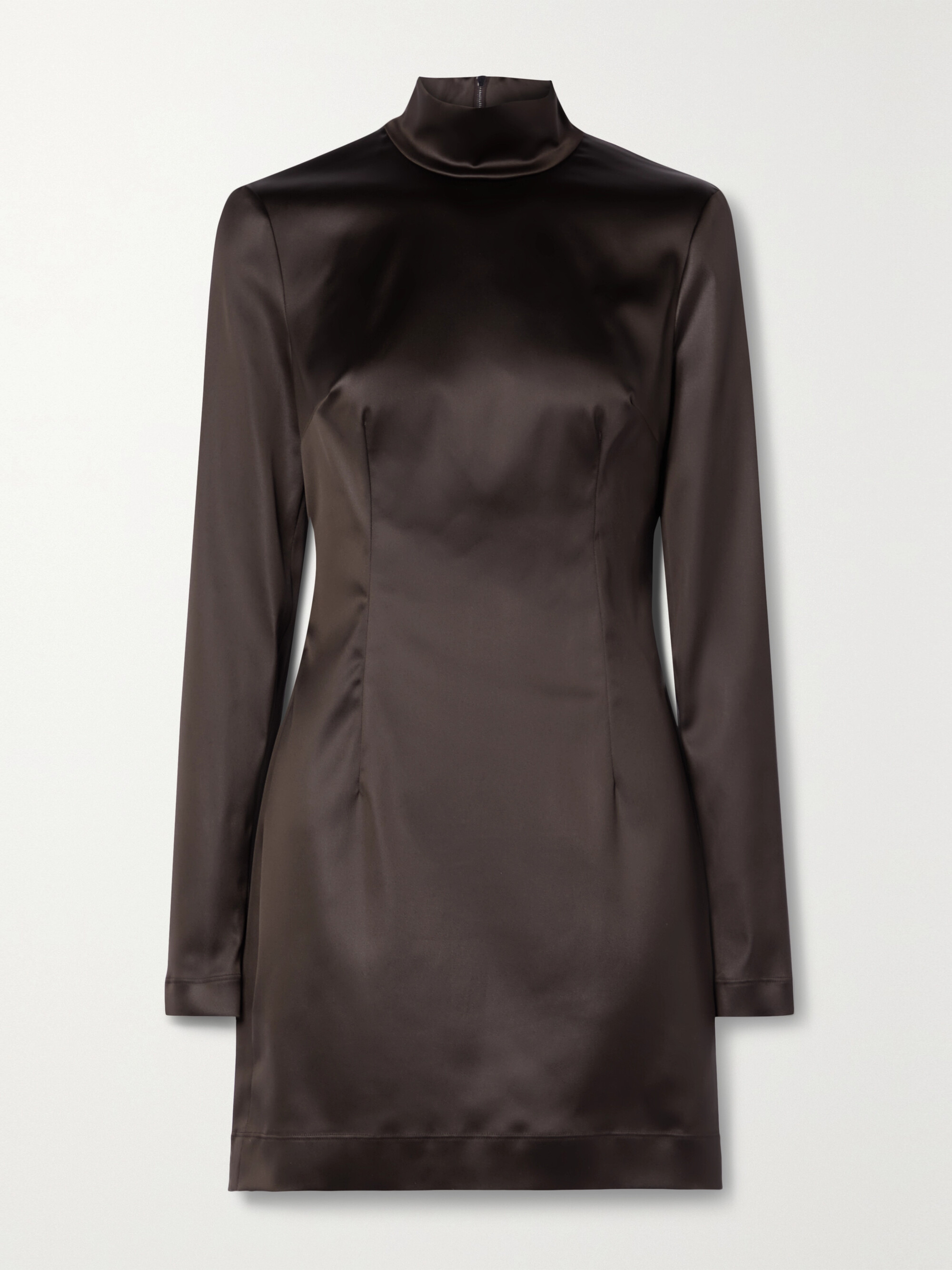 Dolce&Gabbana Coated stretch-satin mini dress