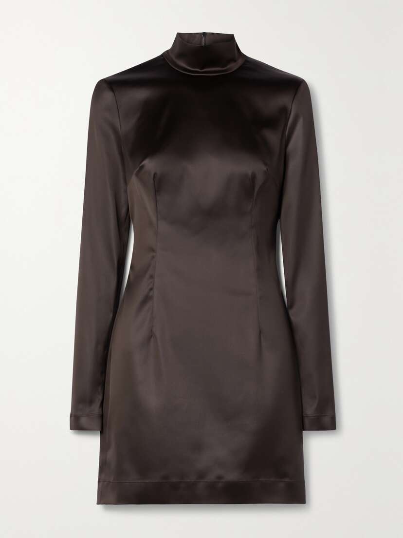 Dolce & Gabbana Coated Stretch-satin Mini Dress