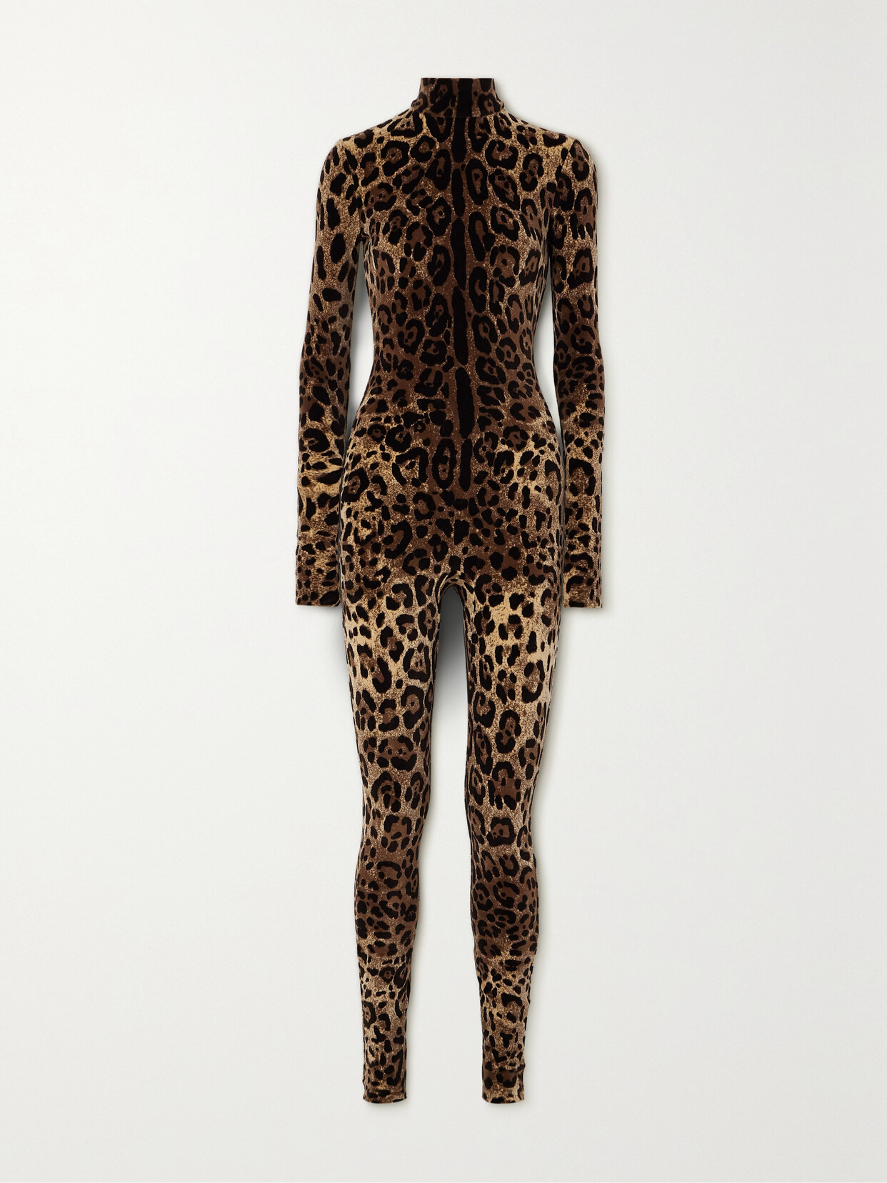 Dolce & Gabbana - Kim Leopard-print Cotton-blend Chenille Jumpsuit - Animal print