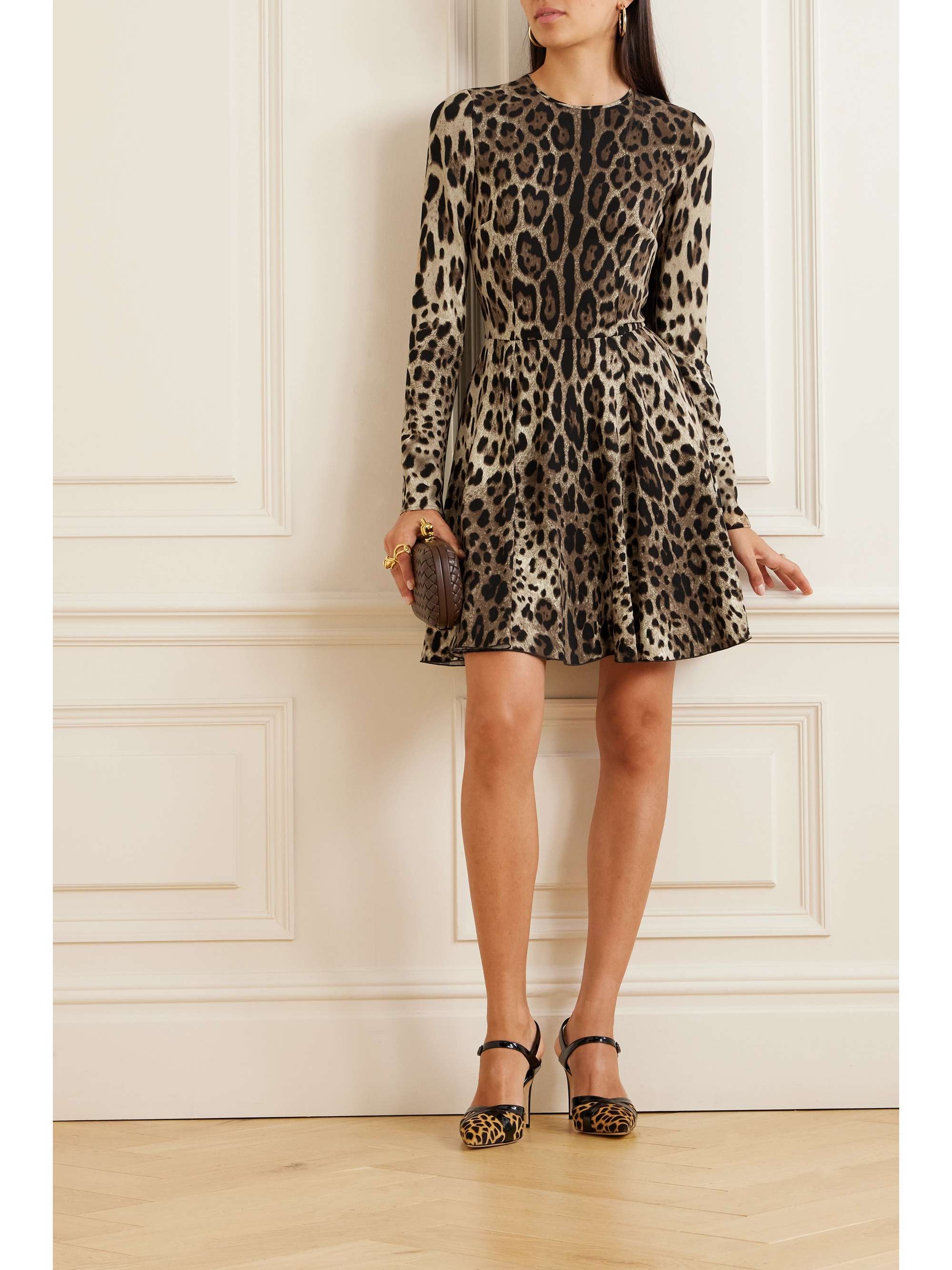 net-a-porter.com | Dolce & Gabanna minikleid Leoparden-Print