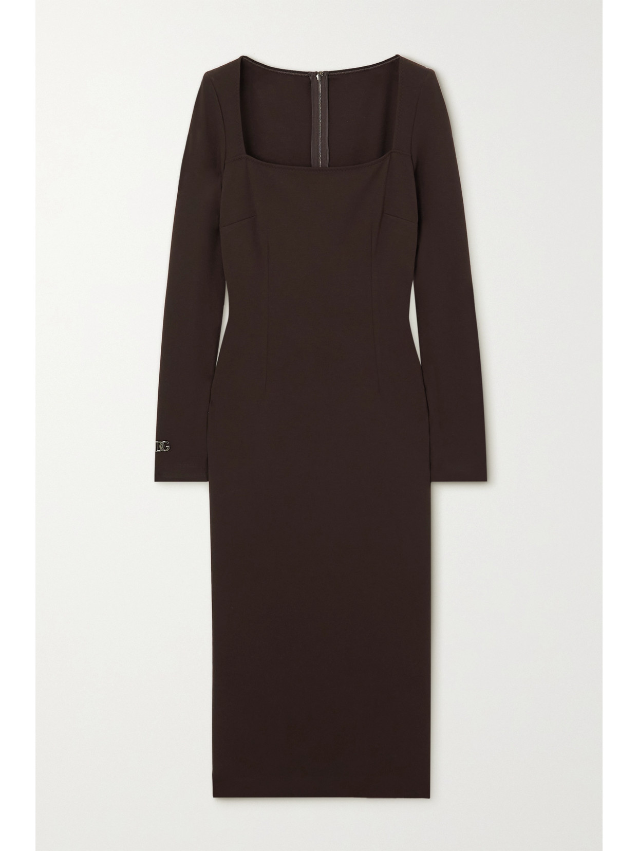 Dolce & Gabbana - Stretch-jersey Midi Dress - Brown