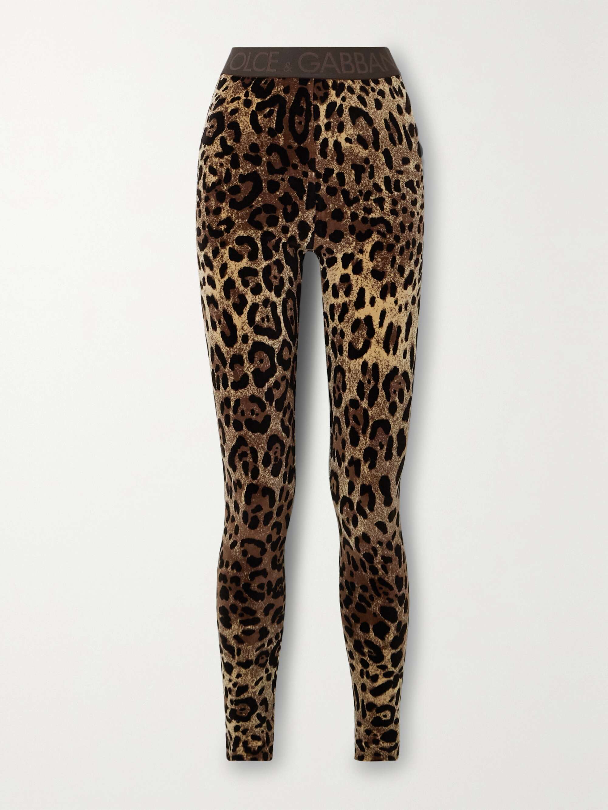 Leopard-print leggings