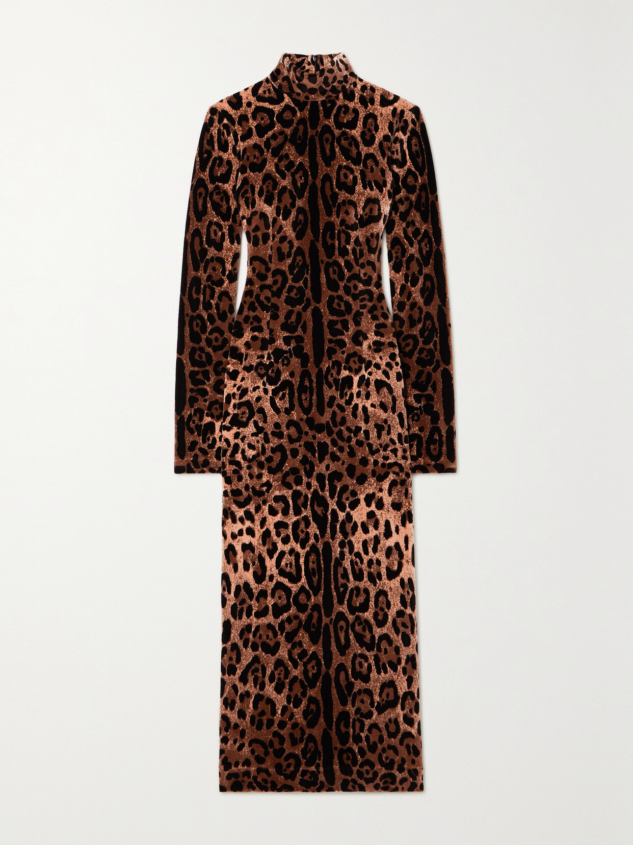 Dolce & Gabbana - Leopard-jacquard Stretch-cotton Chenille Midi Dress - Animal print