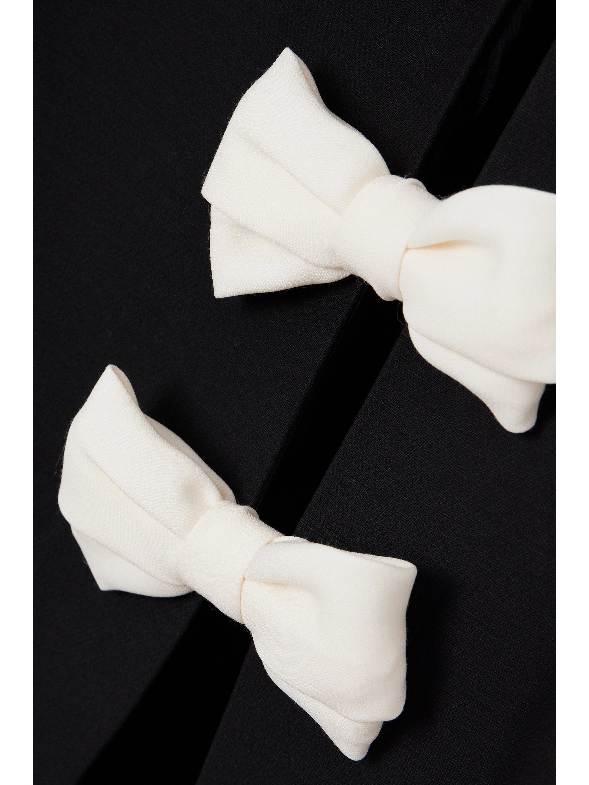Valentino Garavani Strapless bow-detailed wool and silk-blend crepe gown thumbnail