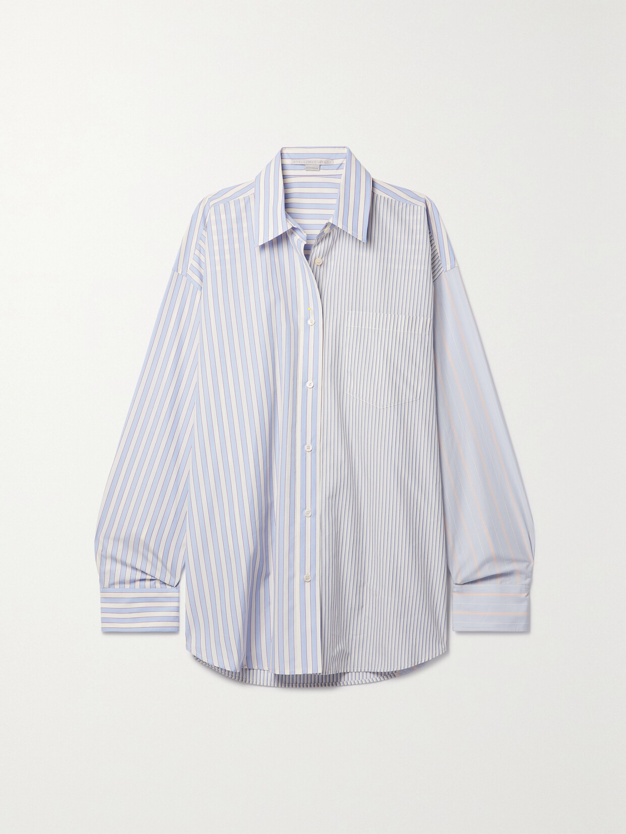 Stella McCartney - + Net Sustain Striped Cotton-poplin Shirt - White