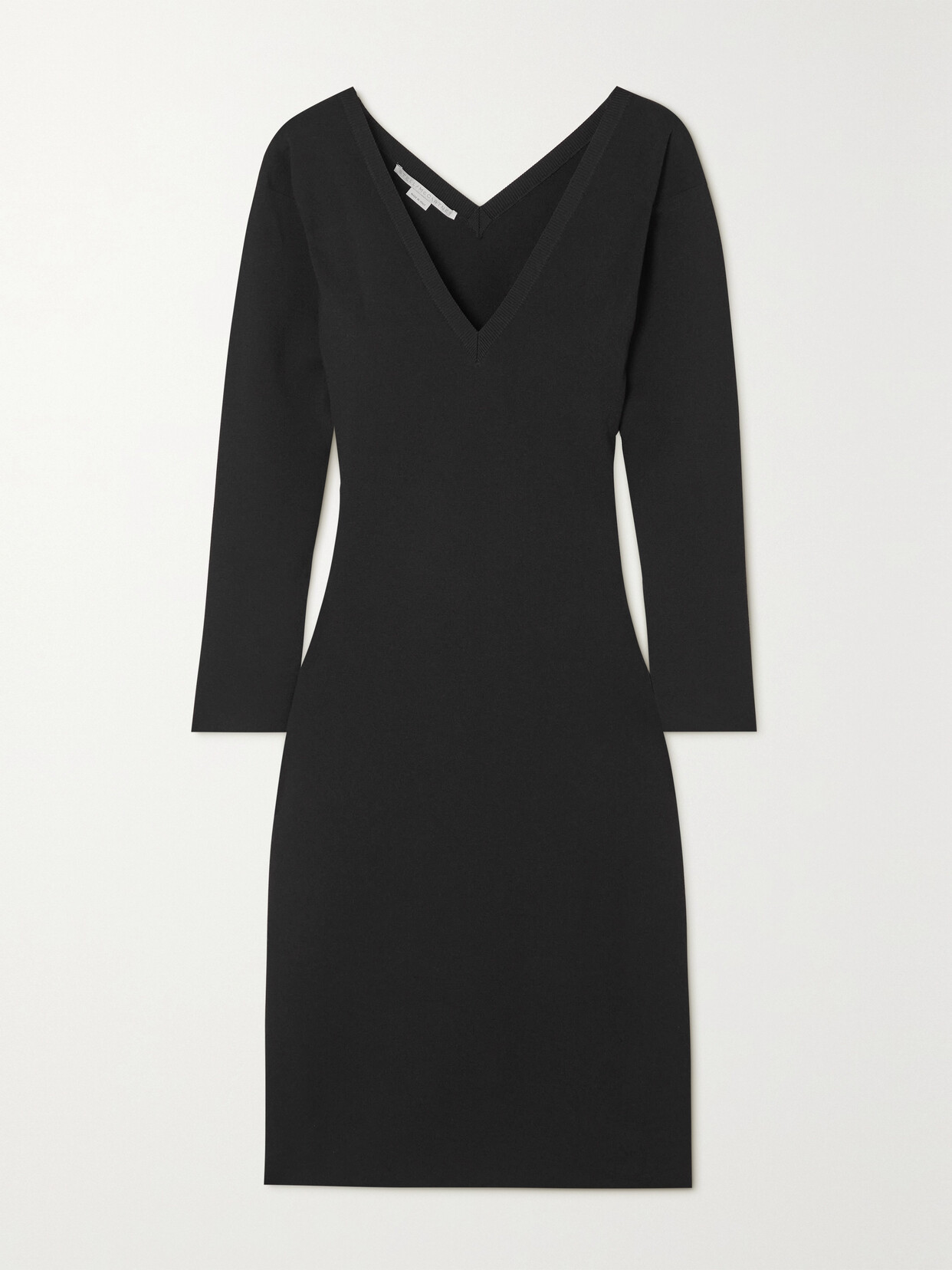 Stella McCartney + Net Sustain Stretch-knit Midi Dress - Black