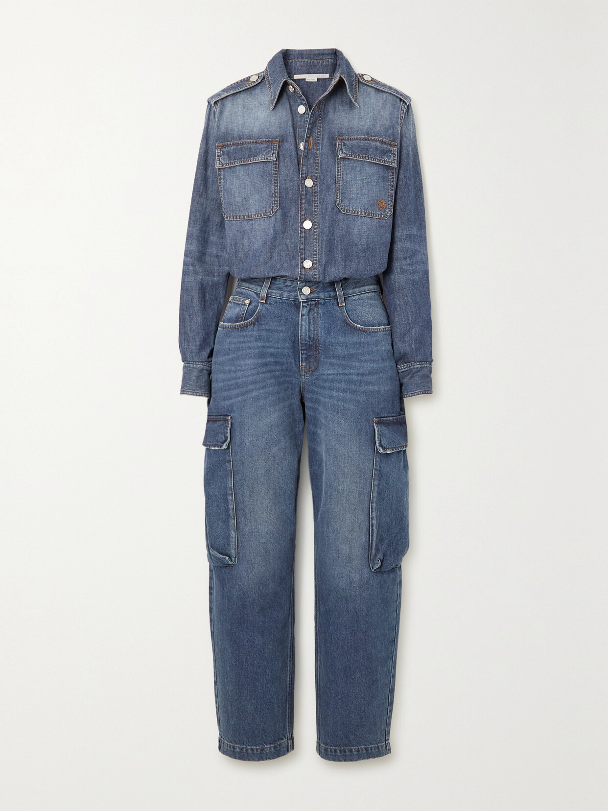 Stella McCartney - + Net Sustain Denim Jumpsuit - Blue