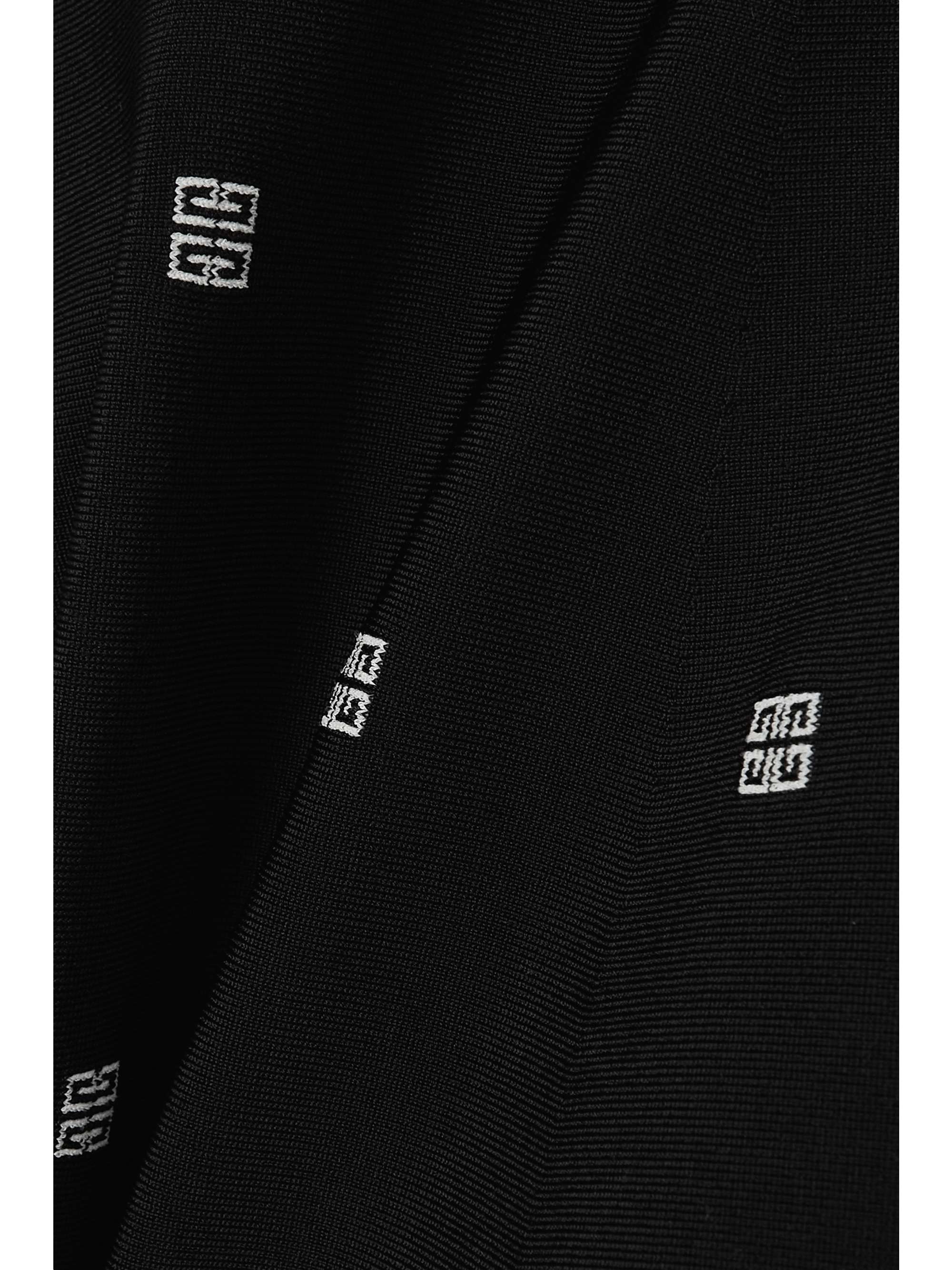 GIVENCHY 4G embroidered stretch-knit mini skirt