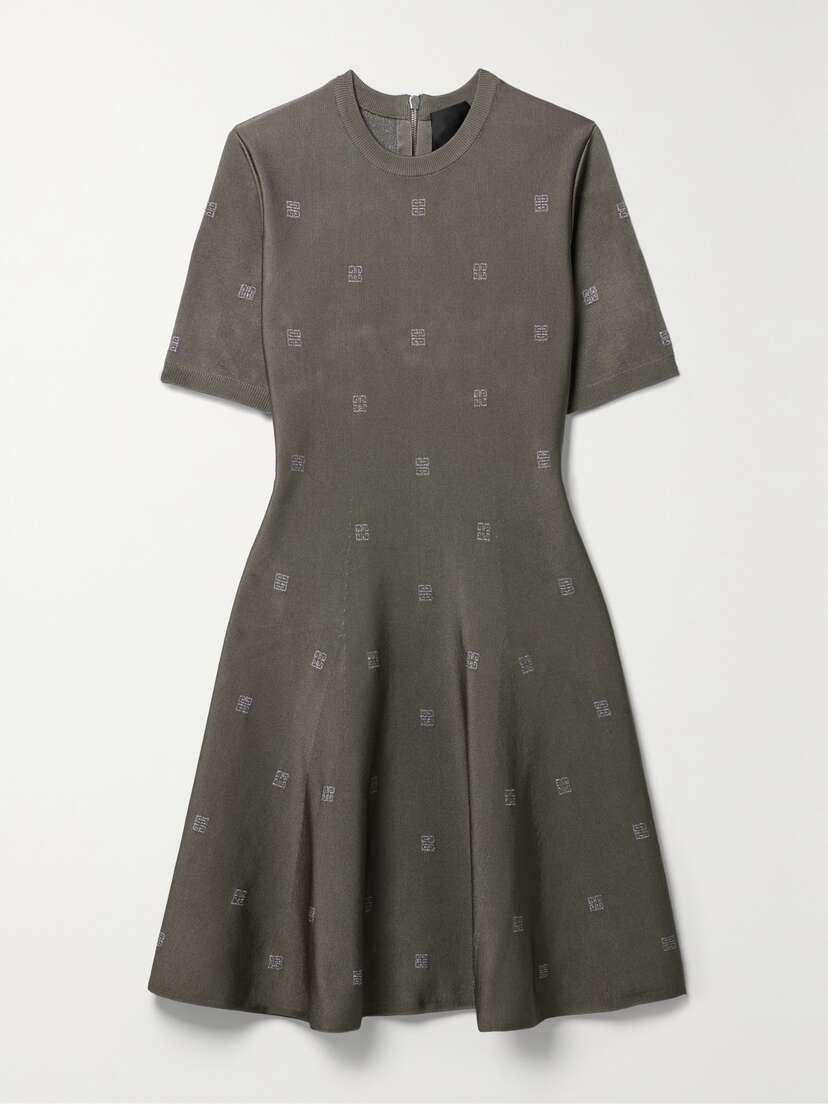 Givenchy 4g Stretch Jacquard-knit Mini Dress