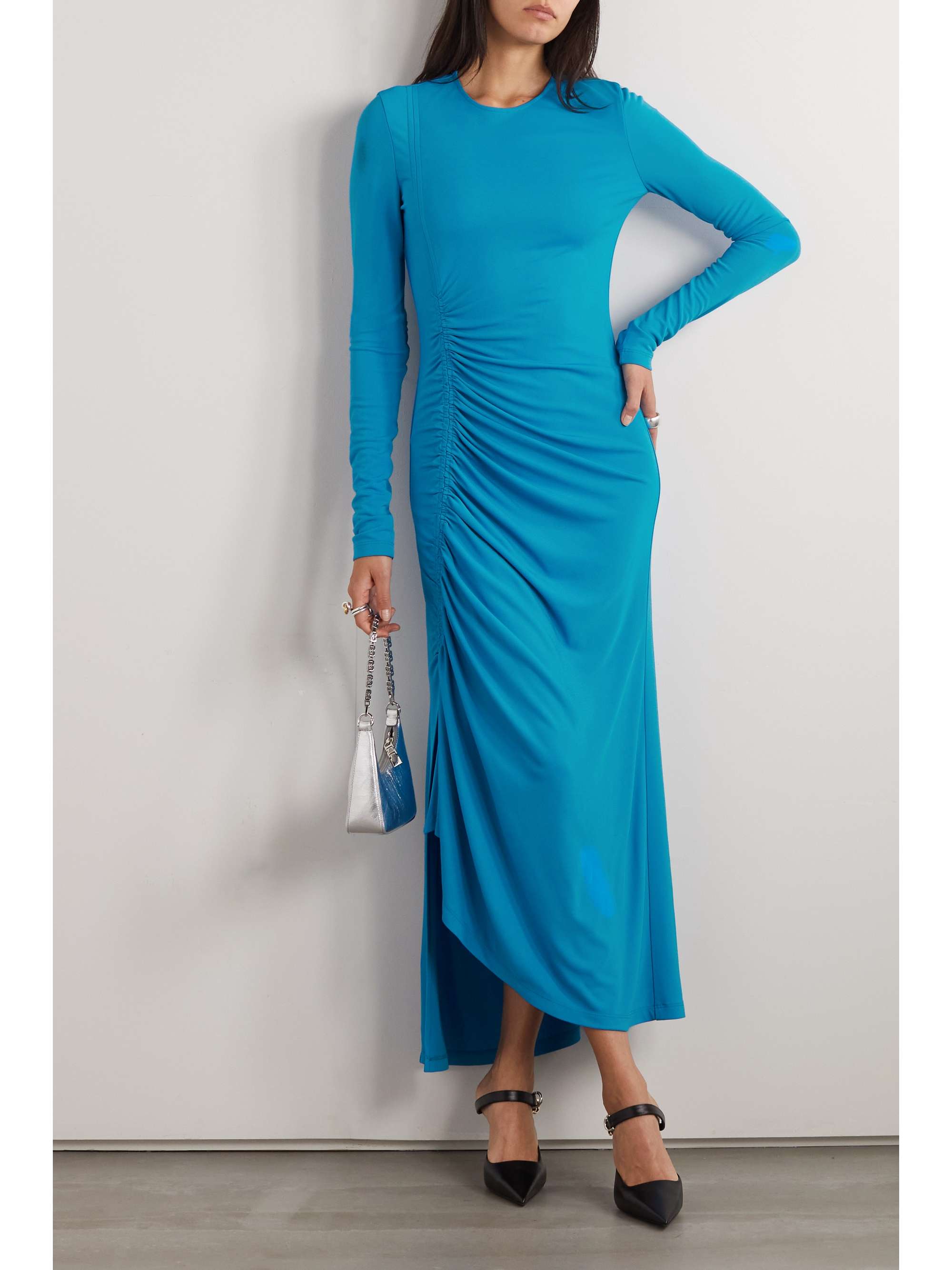 GIVENCHY Ruched knitted maxi dress