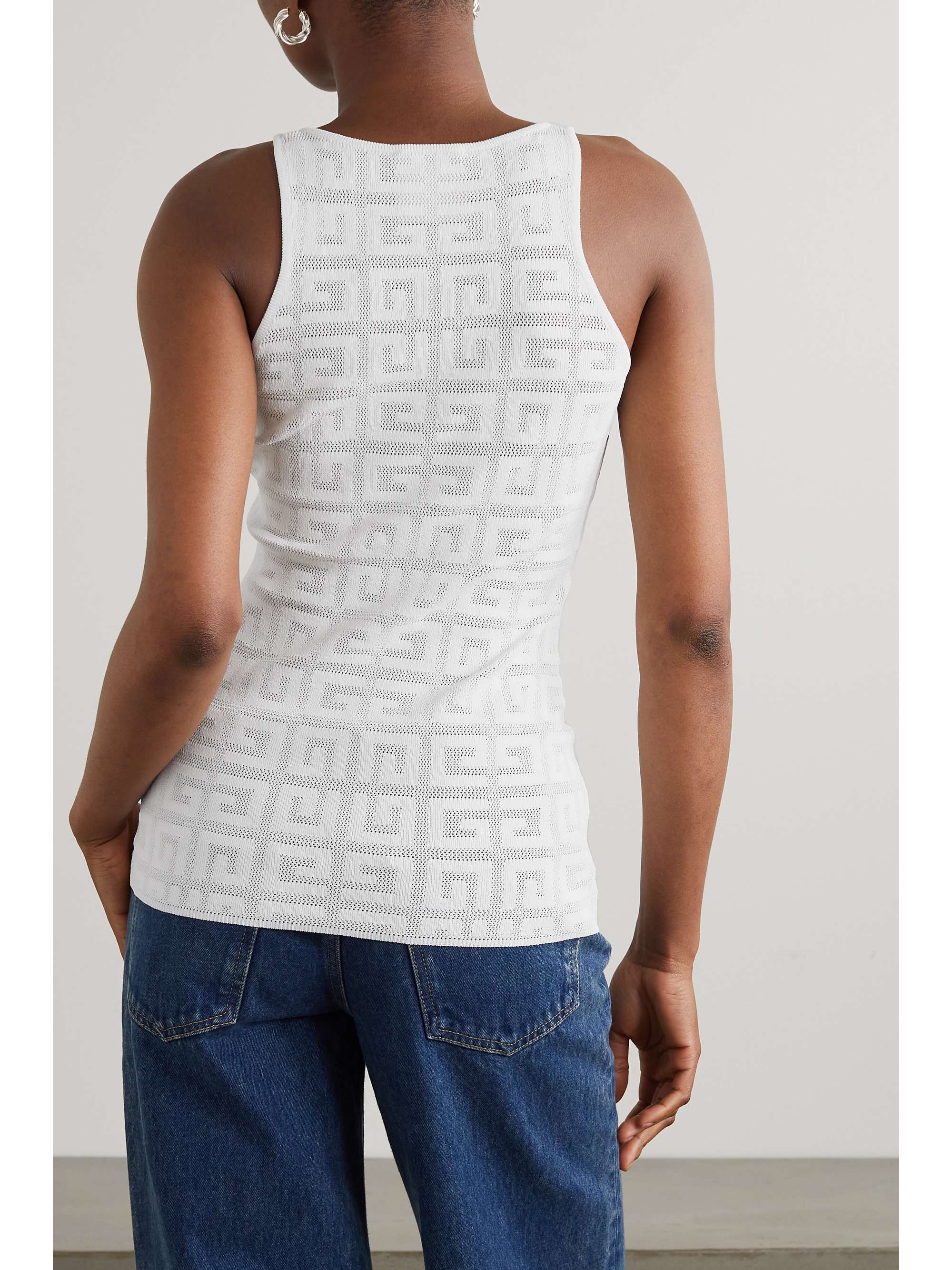 GIVENCHY Jacquard-knit tank