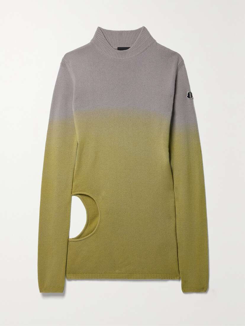 Rick Owens Cutout Dégradé Cashmere Mini Dress