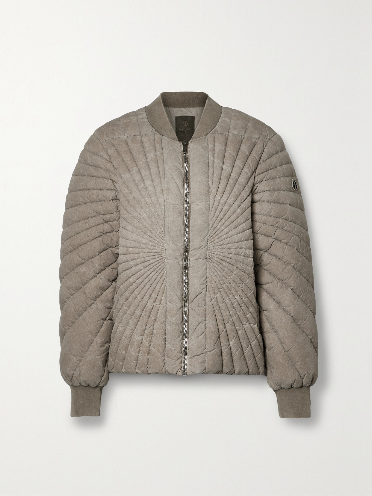 Moncler - Radiance Flight Quilted Shell Down Bomber Jacket - Neutrals