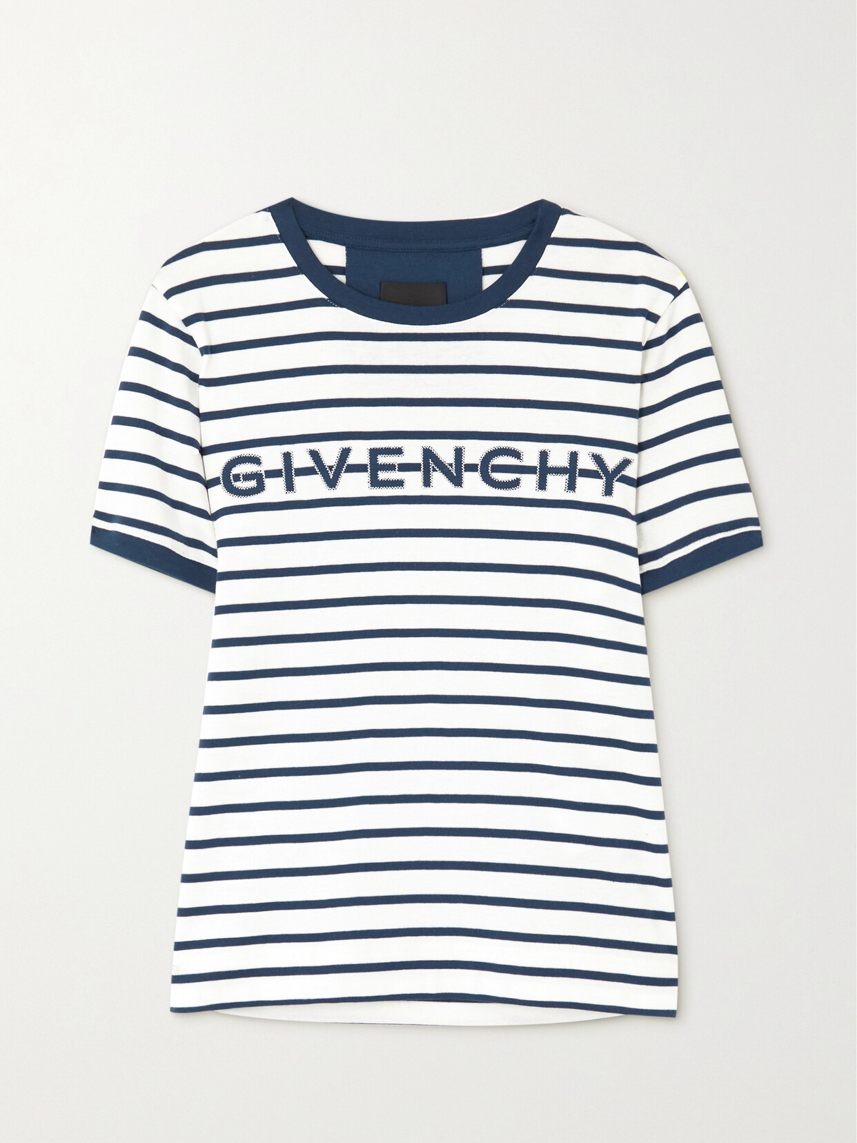 Givenchy - Striped Cotton-jersey T-shirt - White