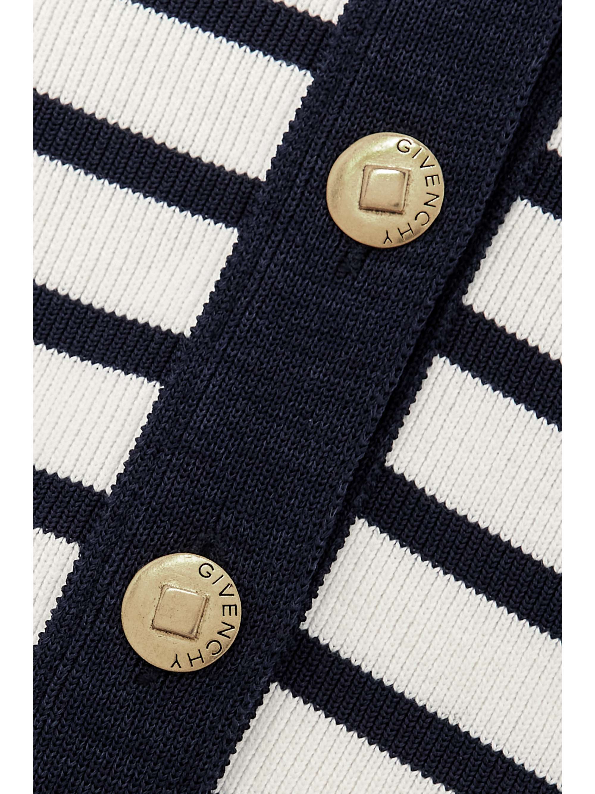 GIVENCHY Striped cotton cardigan