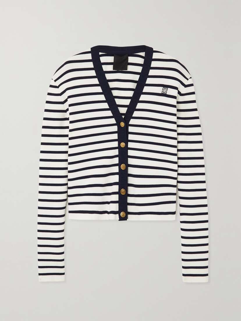 Givenchy Striped Cotton Cardigan - x large